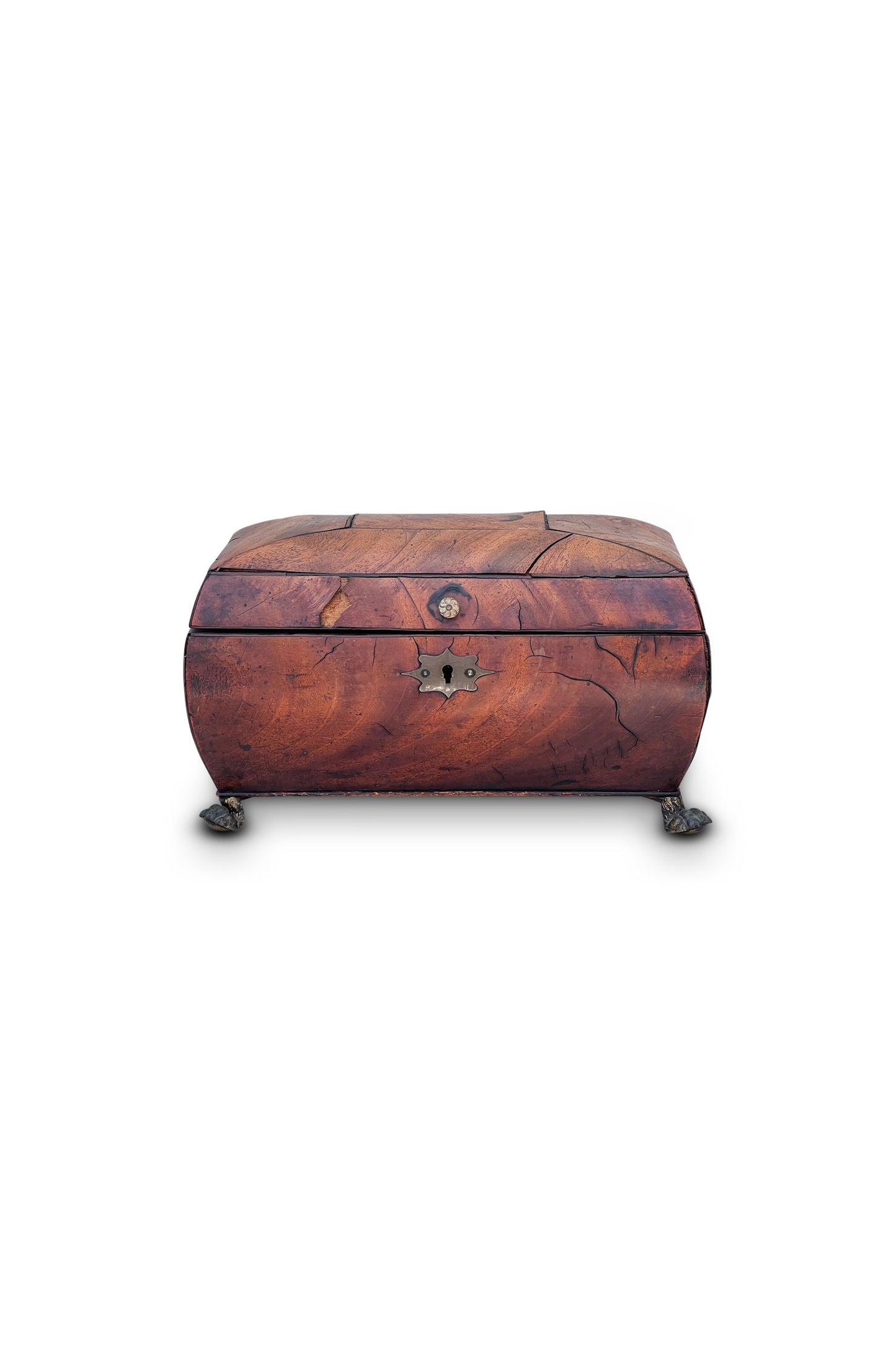 Early 19th-Century, George III Inlaid Tea Caddy
