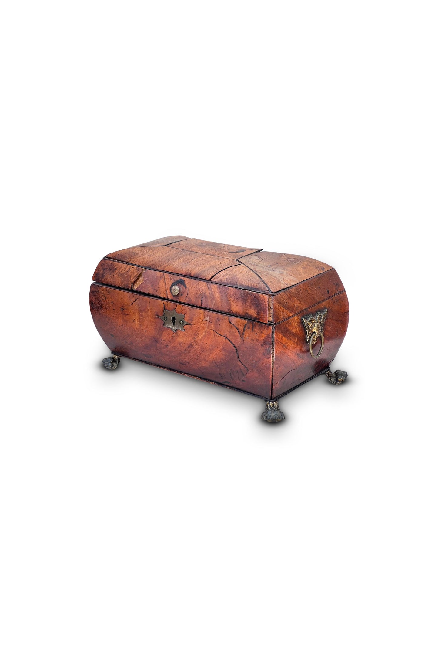 Early 19th-Century, George III Inlaid Tea Caddy