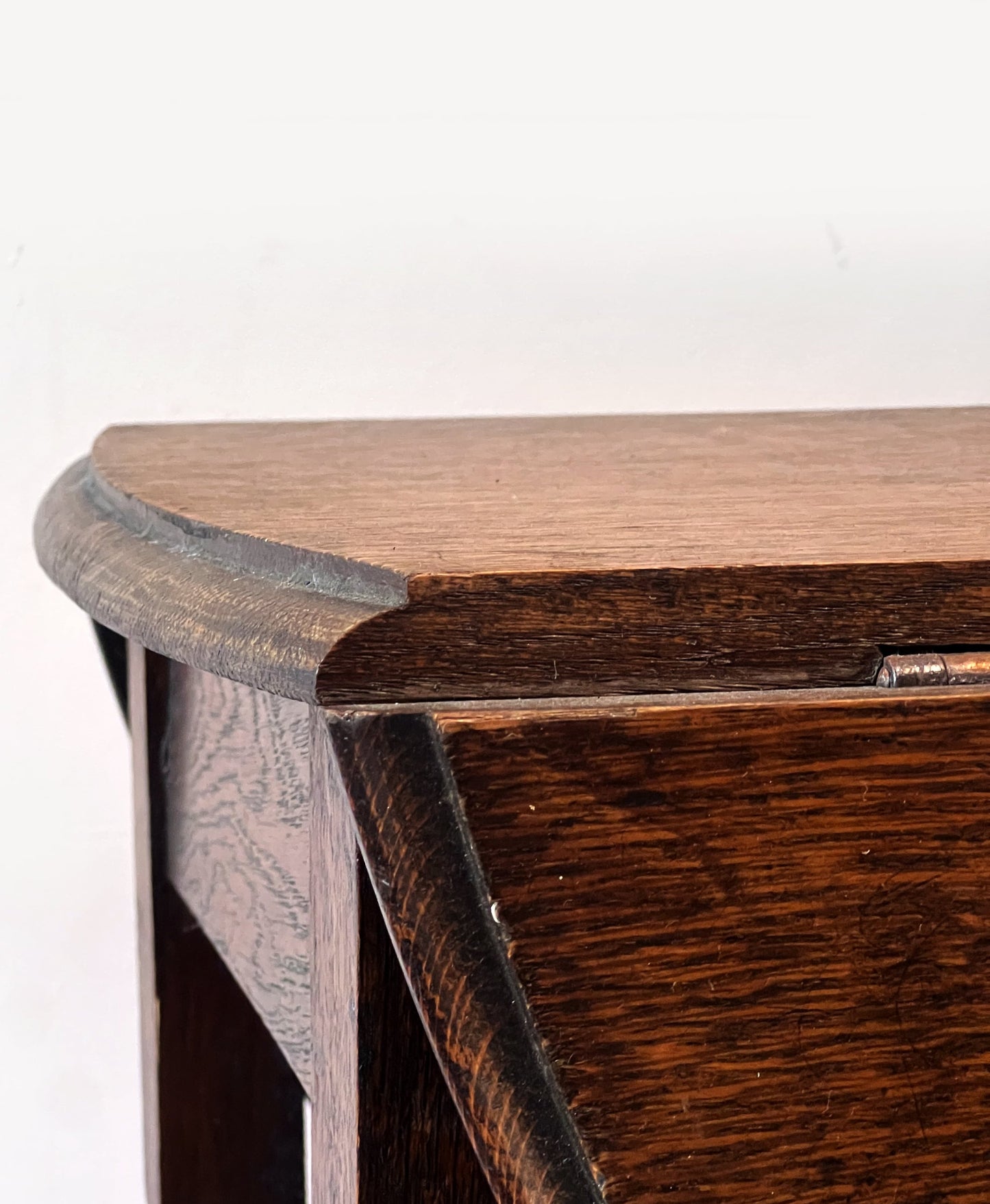 Antique Jacobean Style English Oak Drop Leaf Table