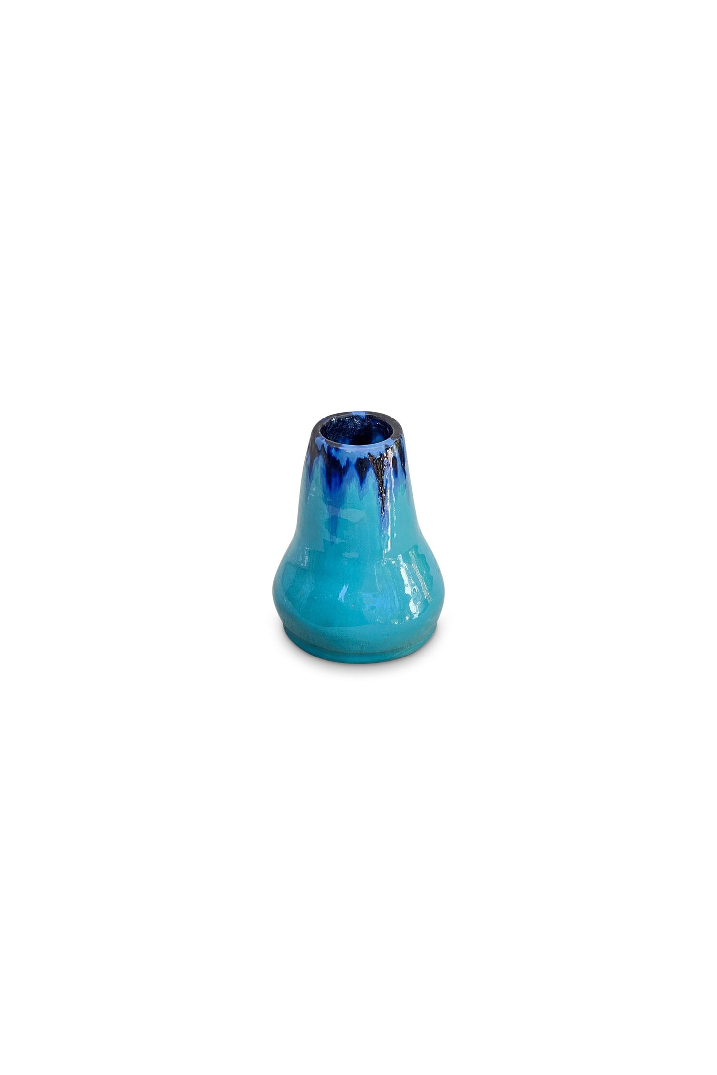 Petite Glazed Blue Vase