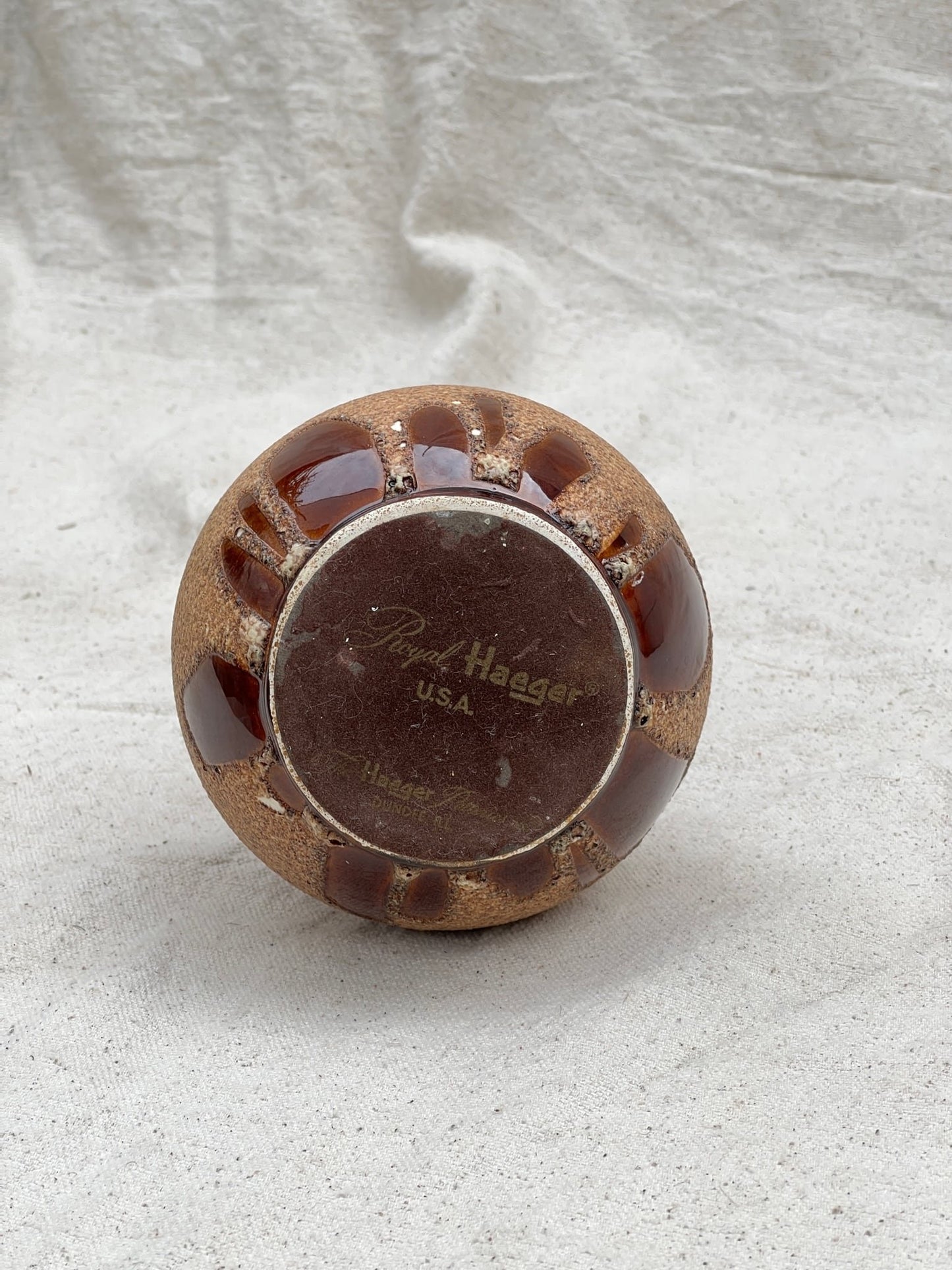 Vintage Royal Haeger Glazed Sandstone Vase