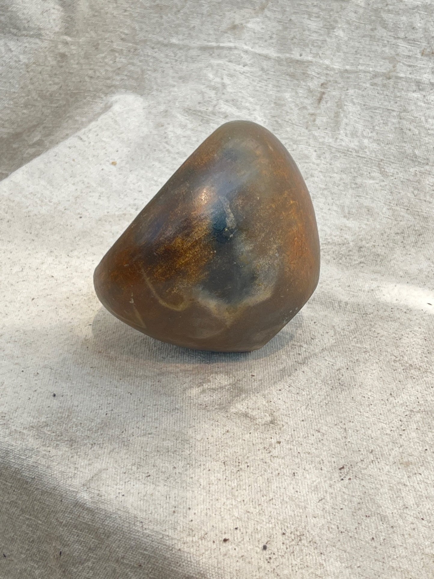 Small Vintage Dark Brown Clay Vase