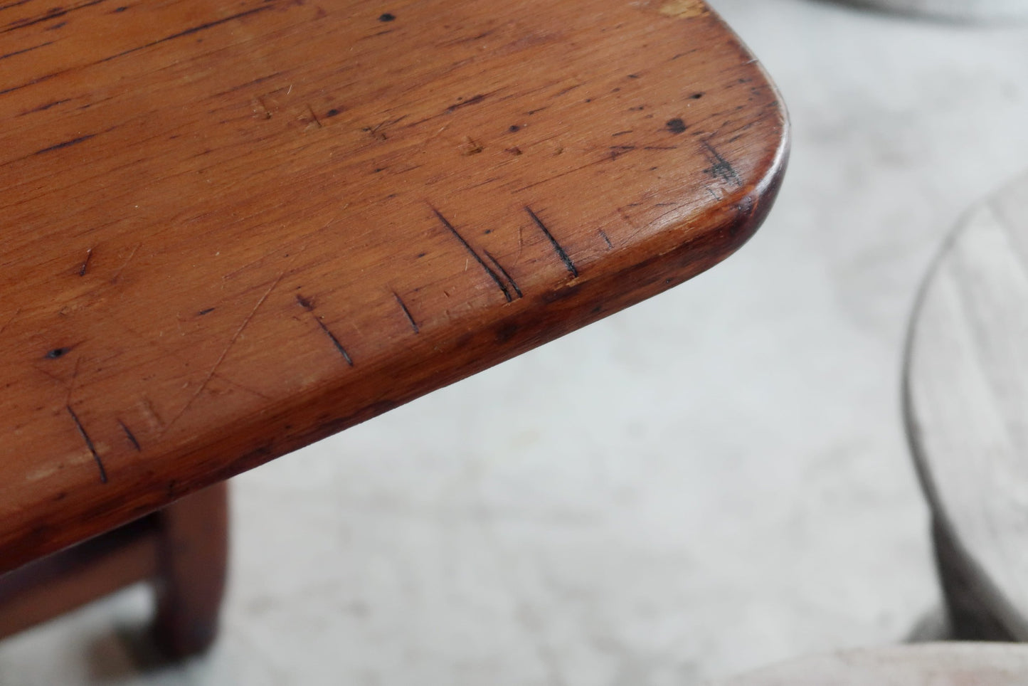 Antique Rustic Pine Dropleaf Cottage Dining Table