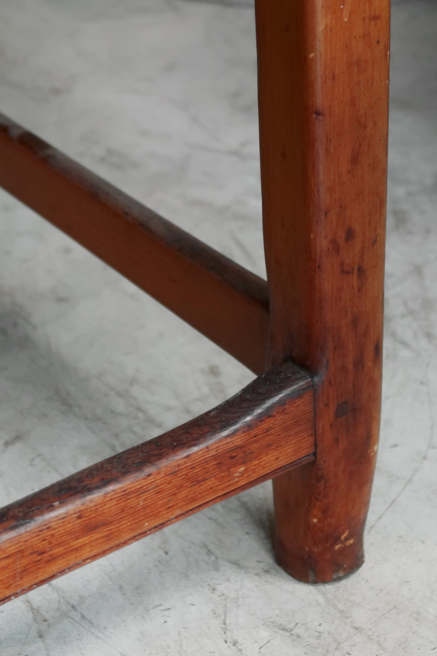 Antique Rustic Pine Dropleaf Cottage Dining Table