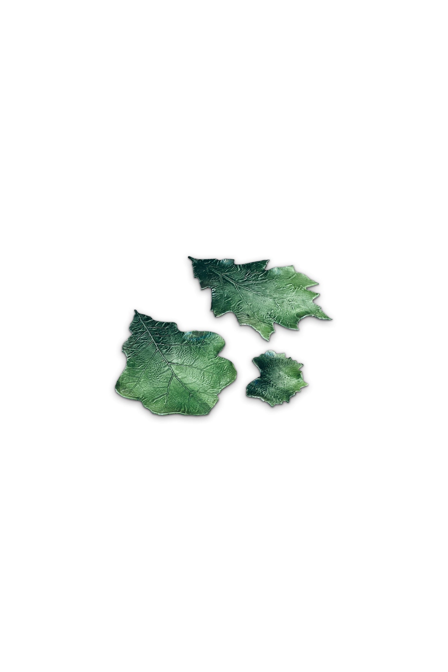 Vietri Hand Crafted Italian Porcelain Leaf Set