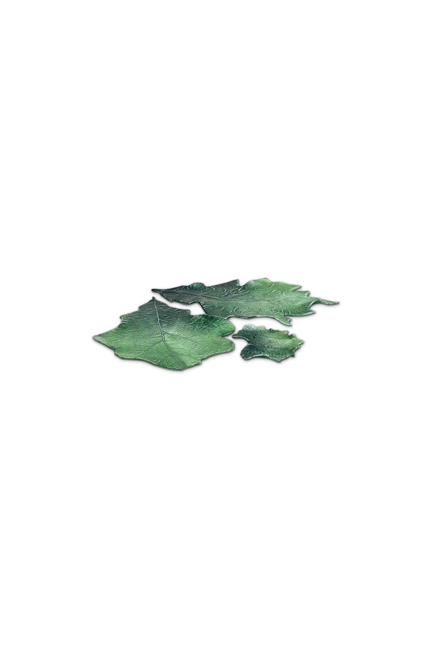 Vietri Hand Crafted Italian Porcelain Leaf Set
