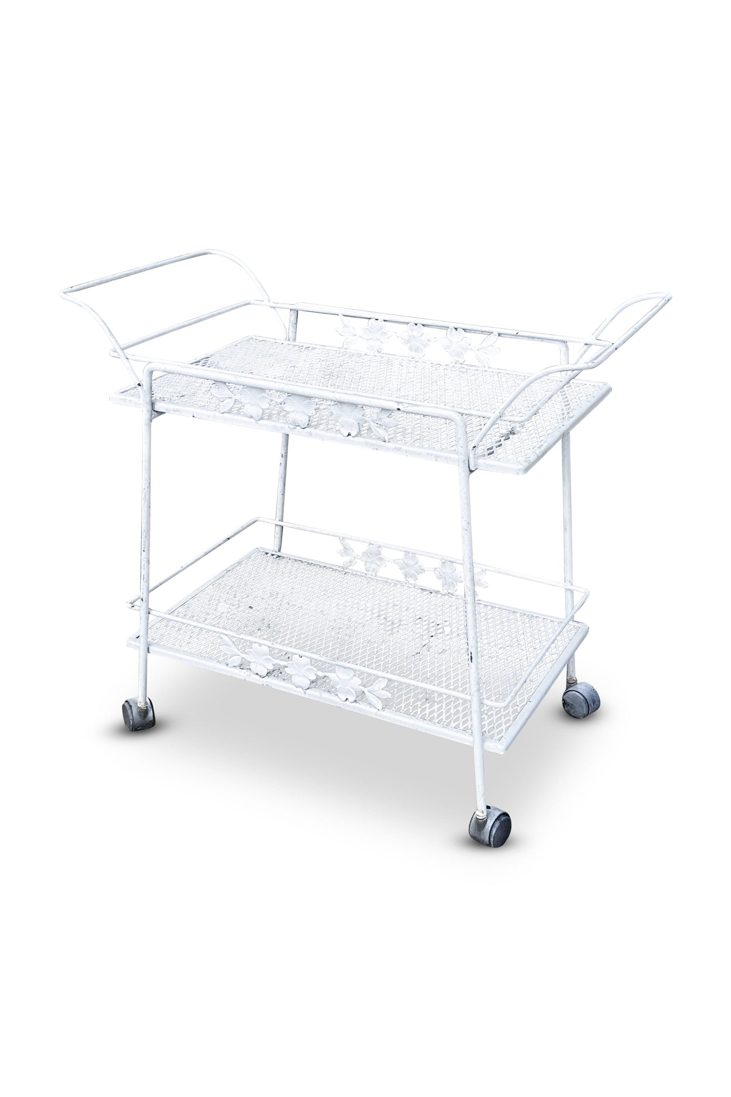 Vintage Russell Woodard Wrought Iron Bar Cart