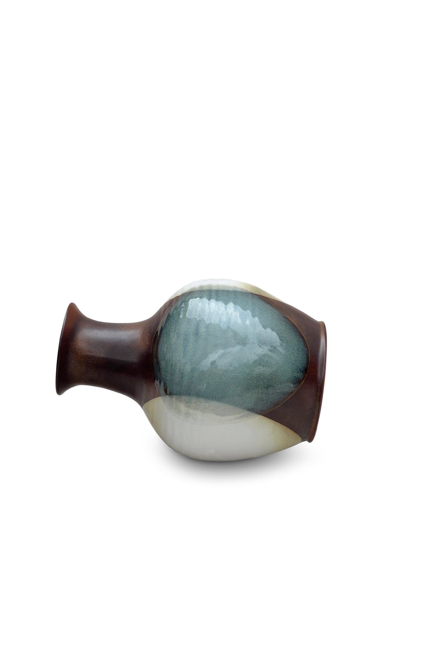 Vintage Pottery Craft Ceramic Drip Glaze Vase