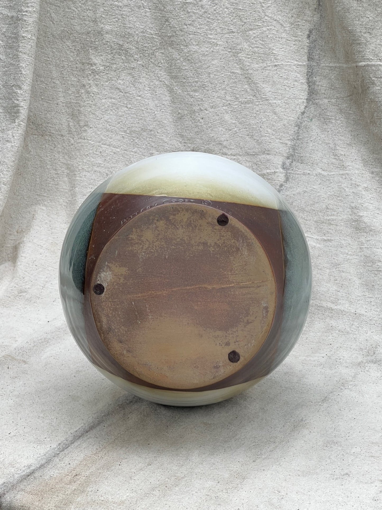 Vintage Pottery Craft Ceramic Drip Glaze Vase