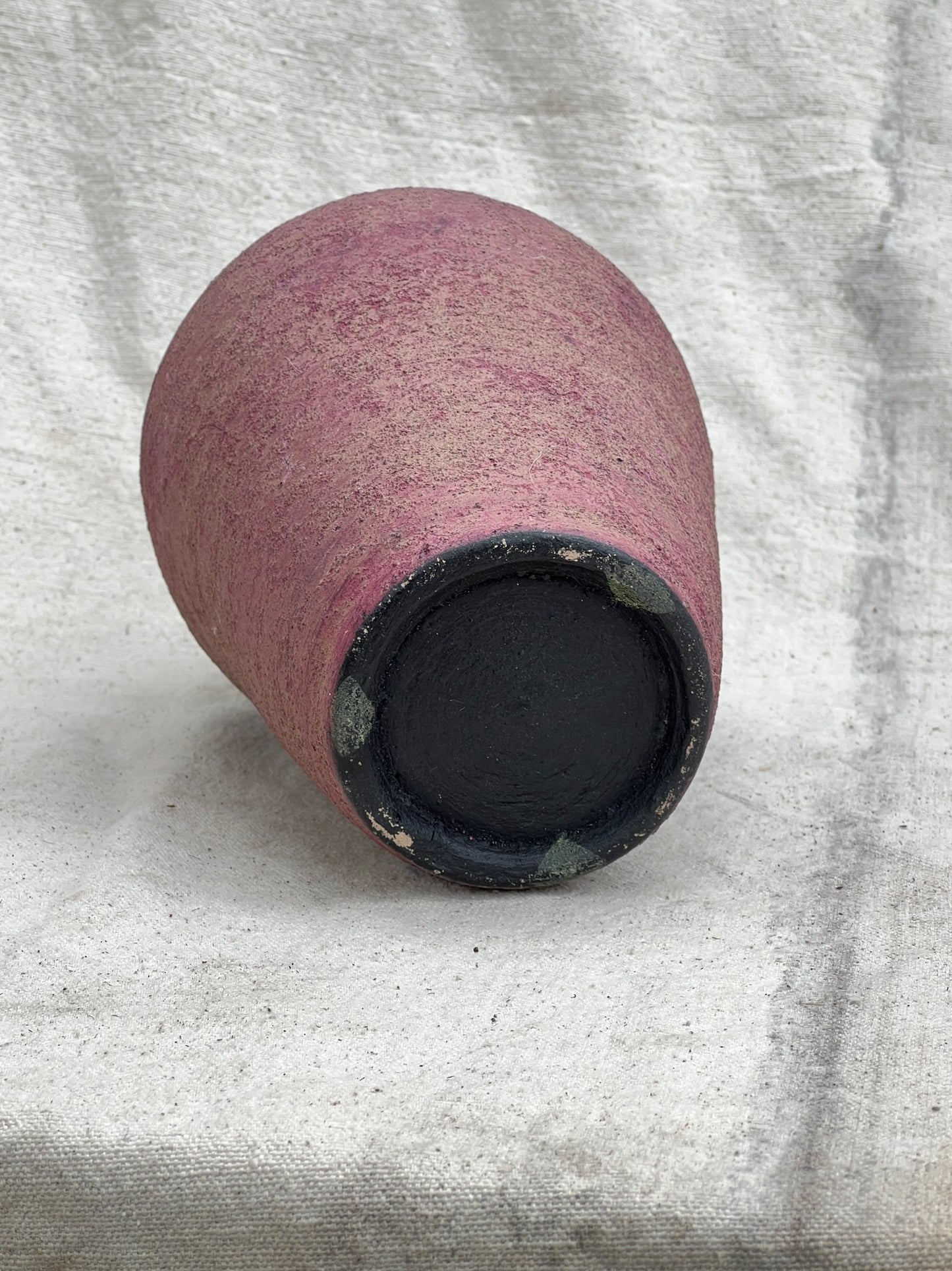 Handmade Textured Urn with Beaded Accent