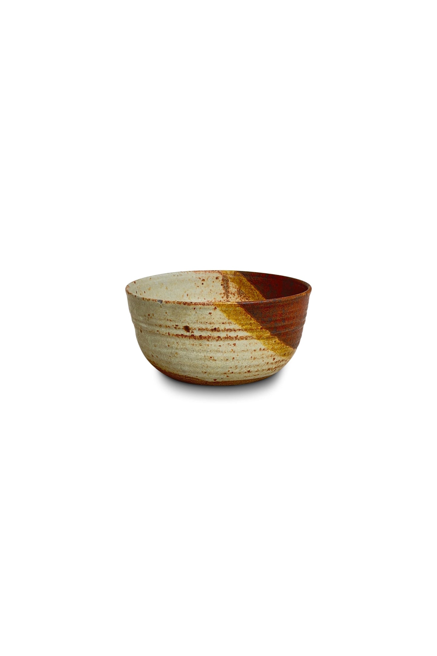 Vintage Rust Color Ceramic Bowl (Signed)