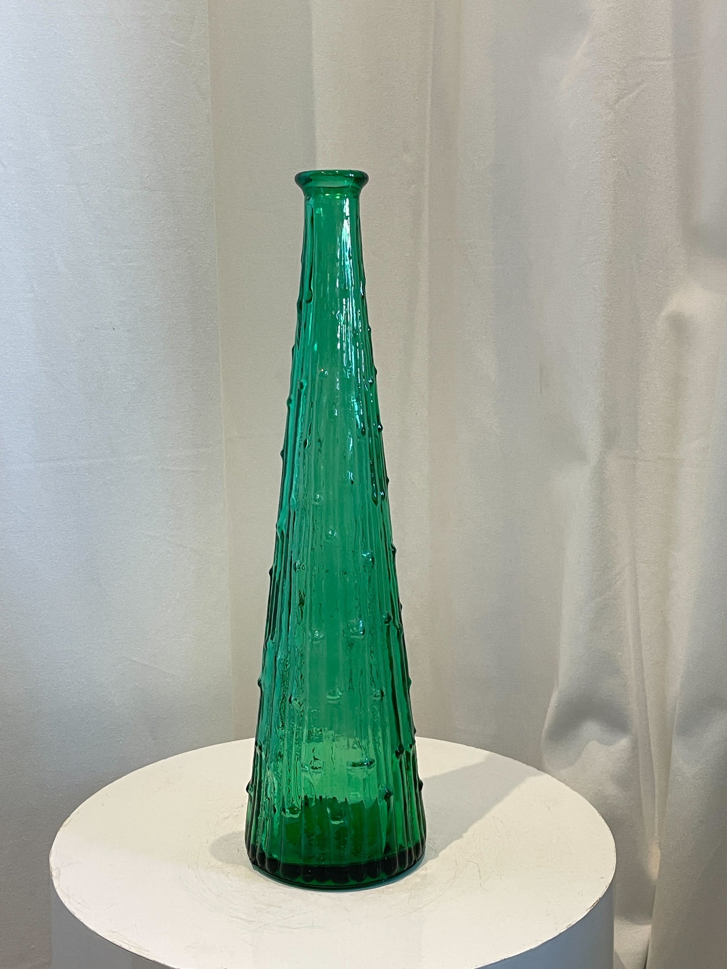 Mid-Century Empoli Green Genie Bottle Decanter Vase – Italy