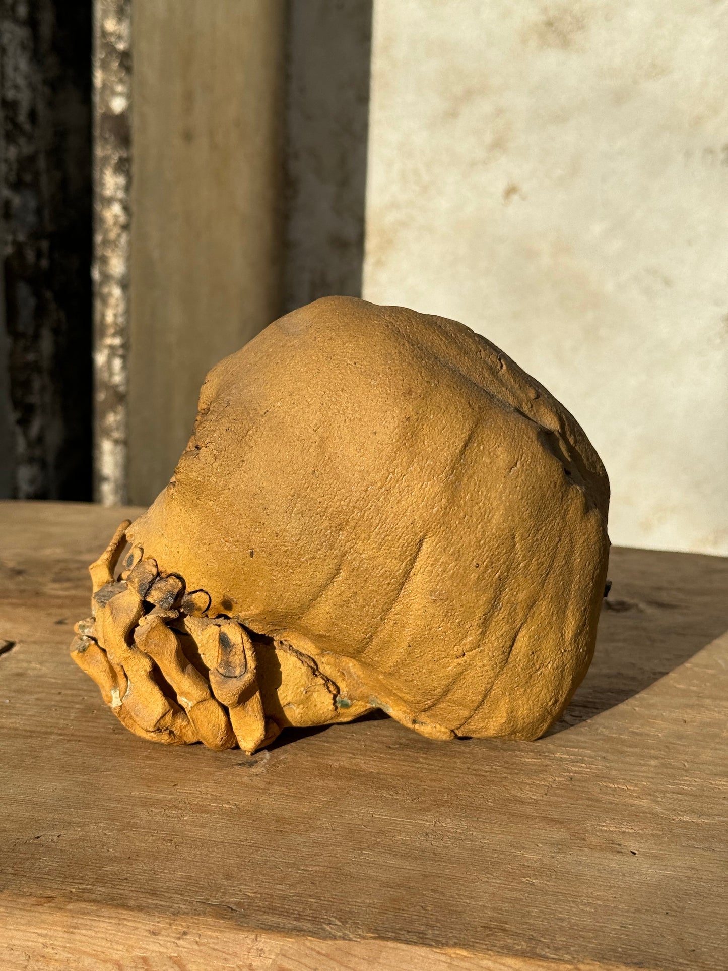 Ceramic skull - Candle holder
