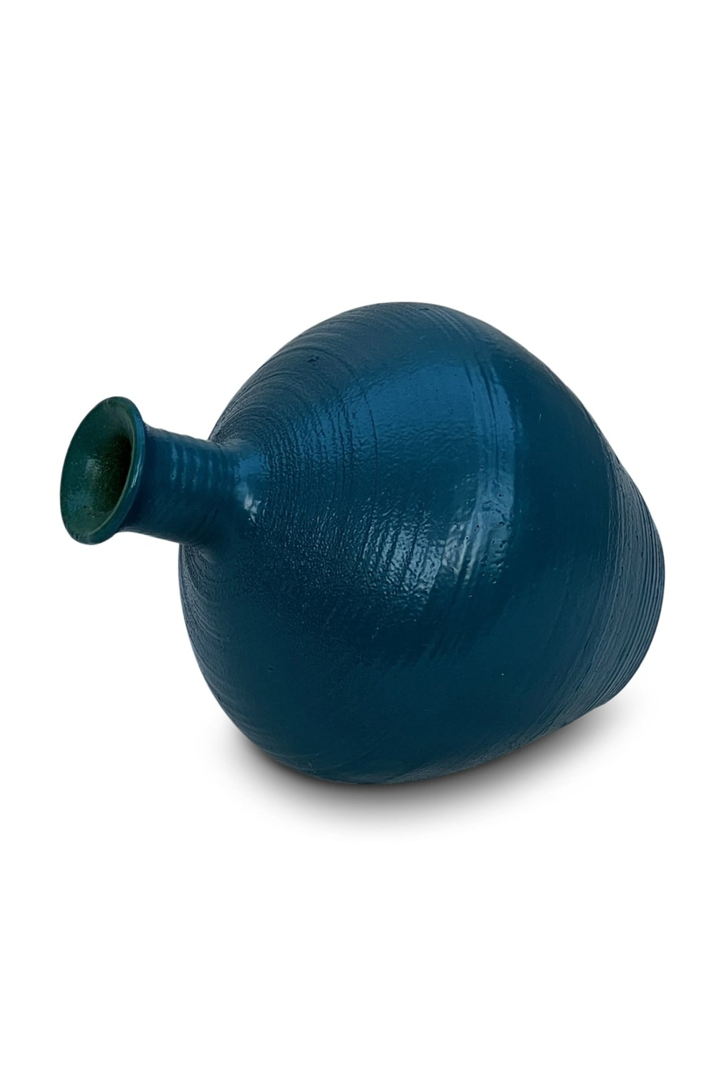VINTAGE BLUE STONEWARE VASE