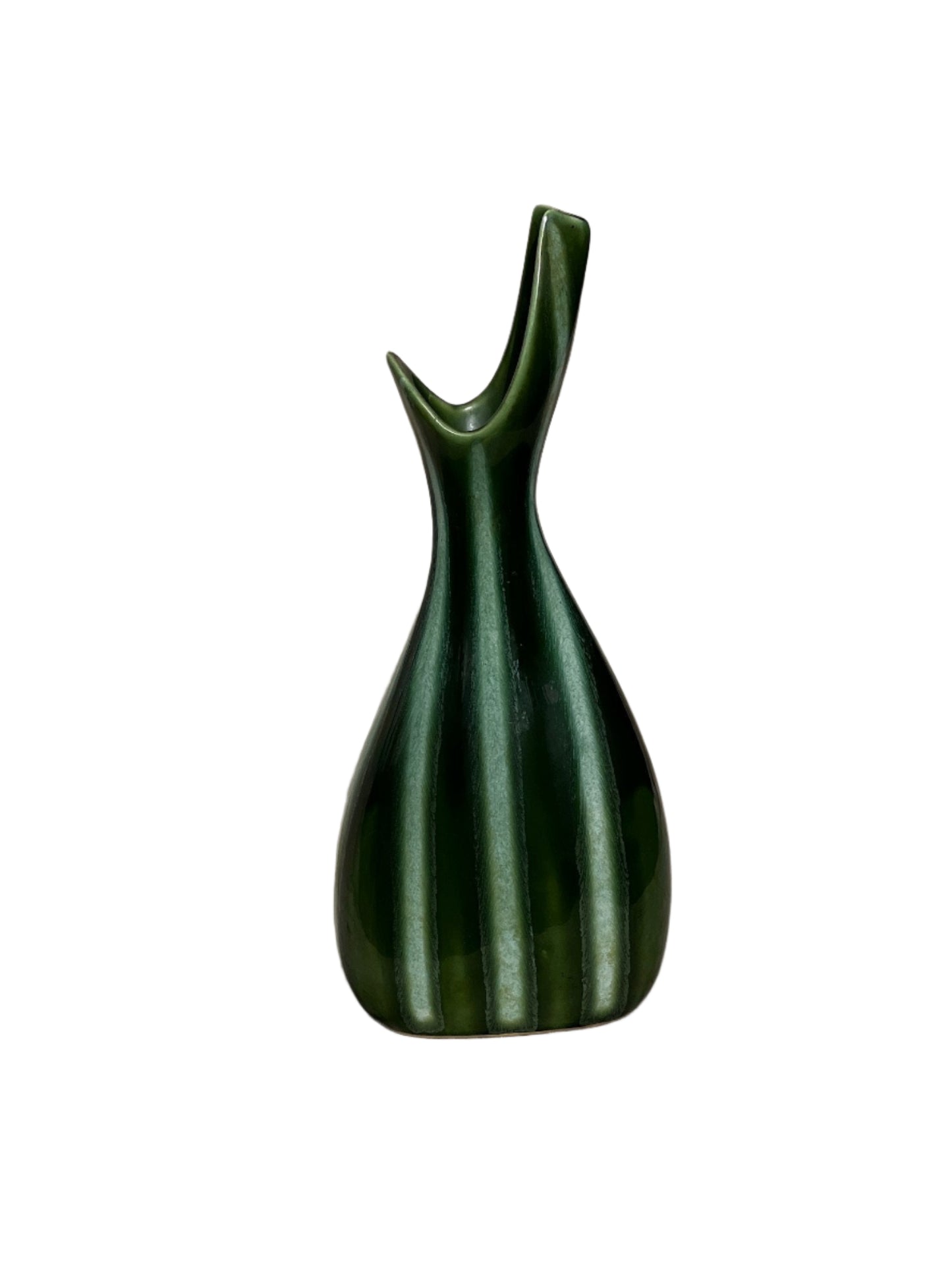 Vintage Hull Art Pottery # 54 - Continental Line Vase Evergreen color