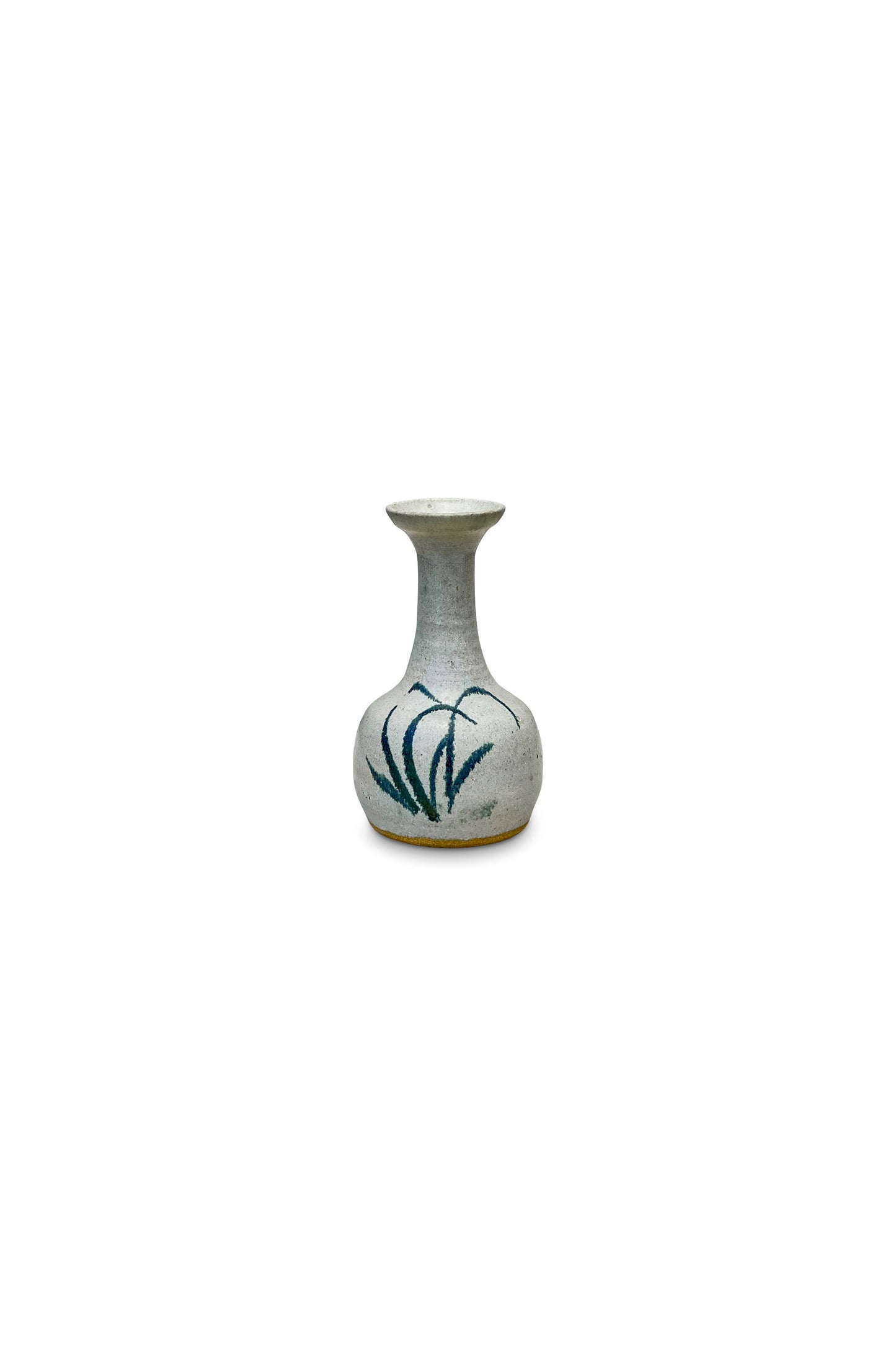 Vintage Stoneware Bud Vase Signed Lesley '76