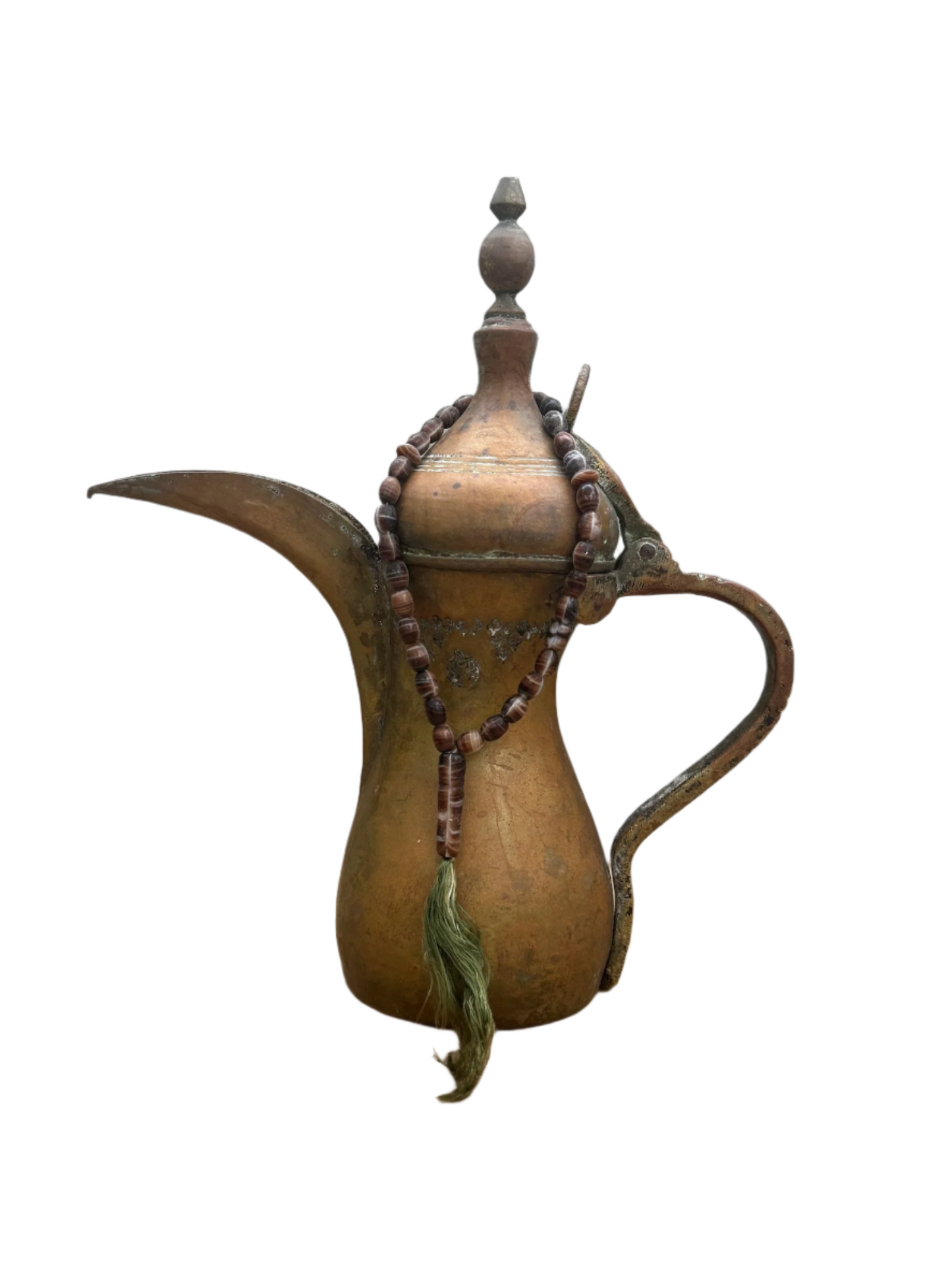 19th Century Dallah Arabic Brass Coffee Pot