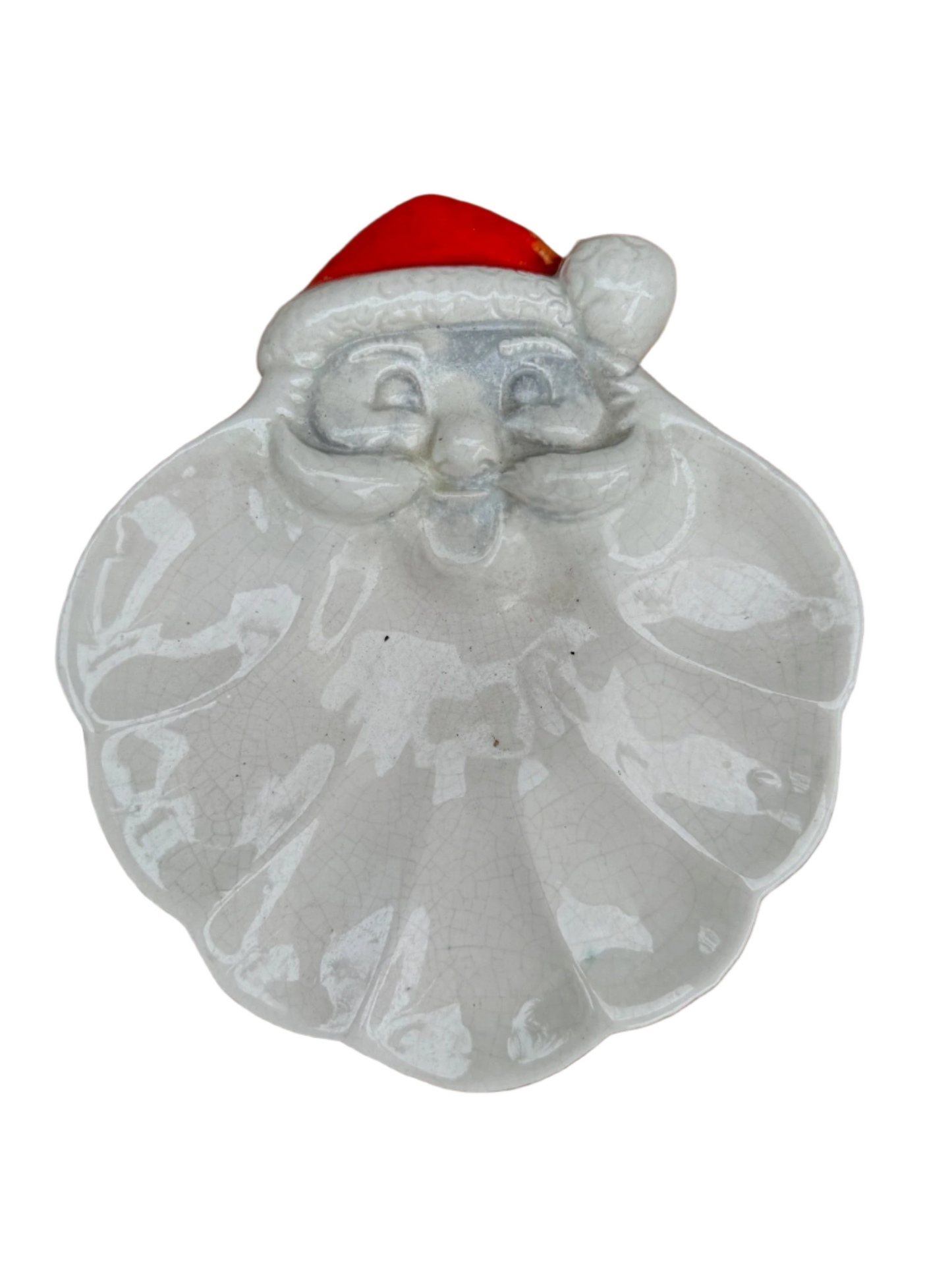 Vintage Christmas Santa Claus Face Plate