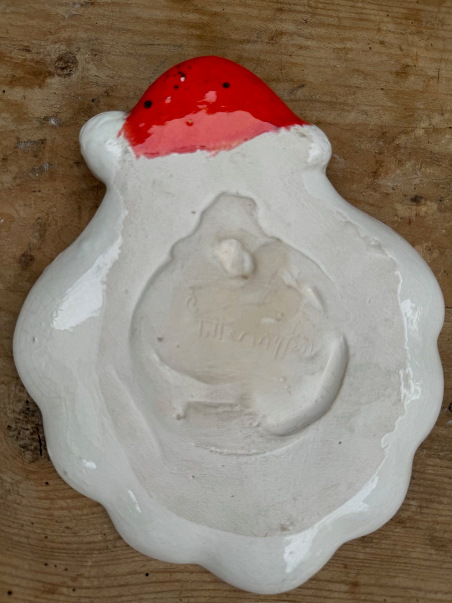 Vintage Christmas Santa Claus Face Plate