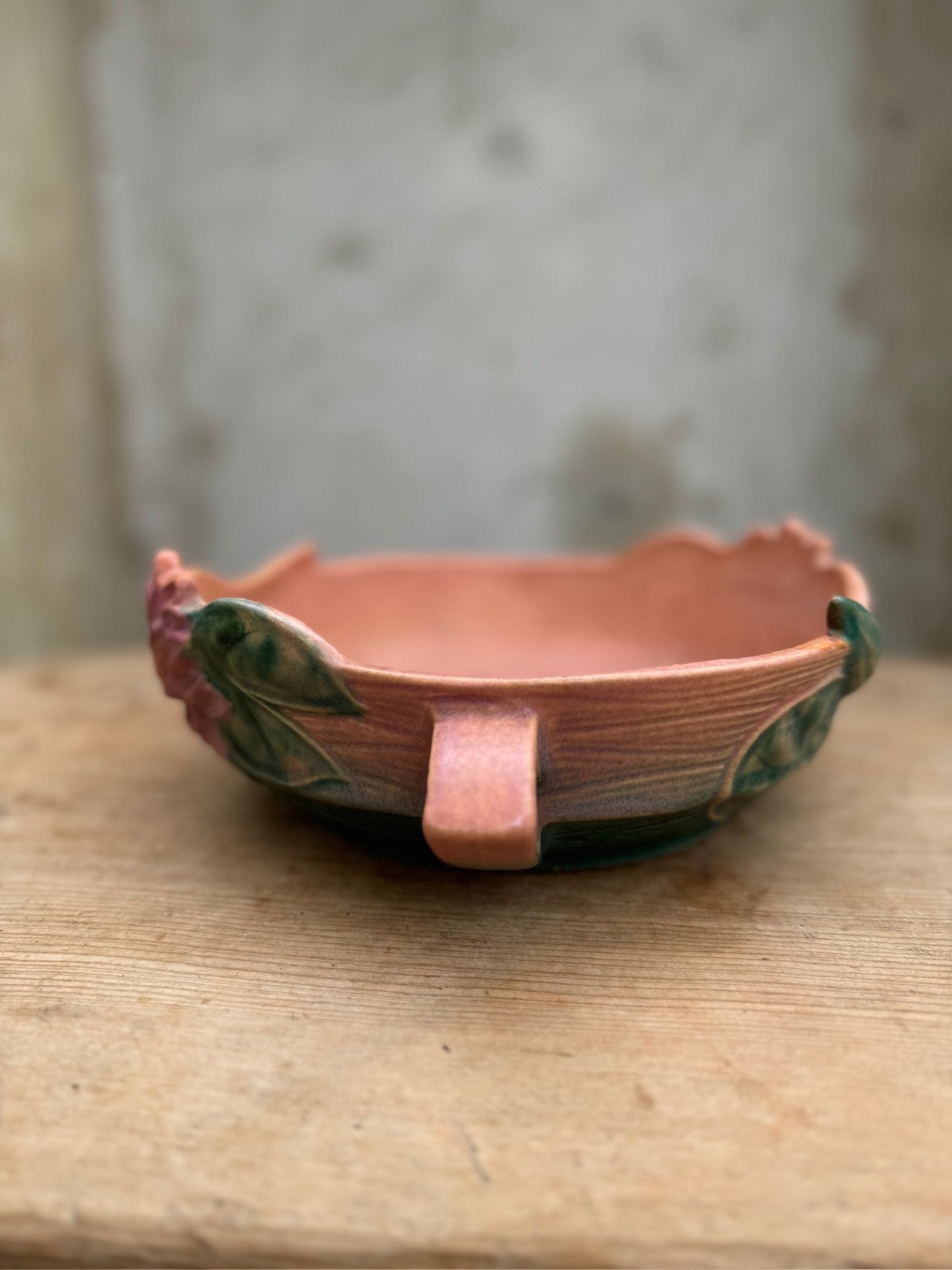 1940s Roseville Pottery Bowl with 2 Handles