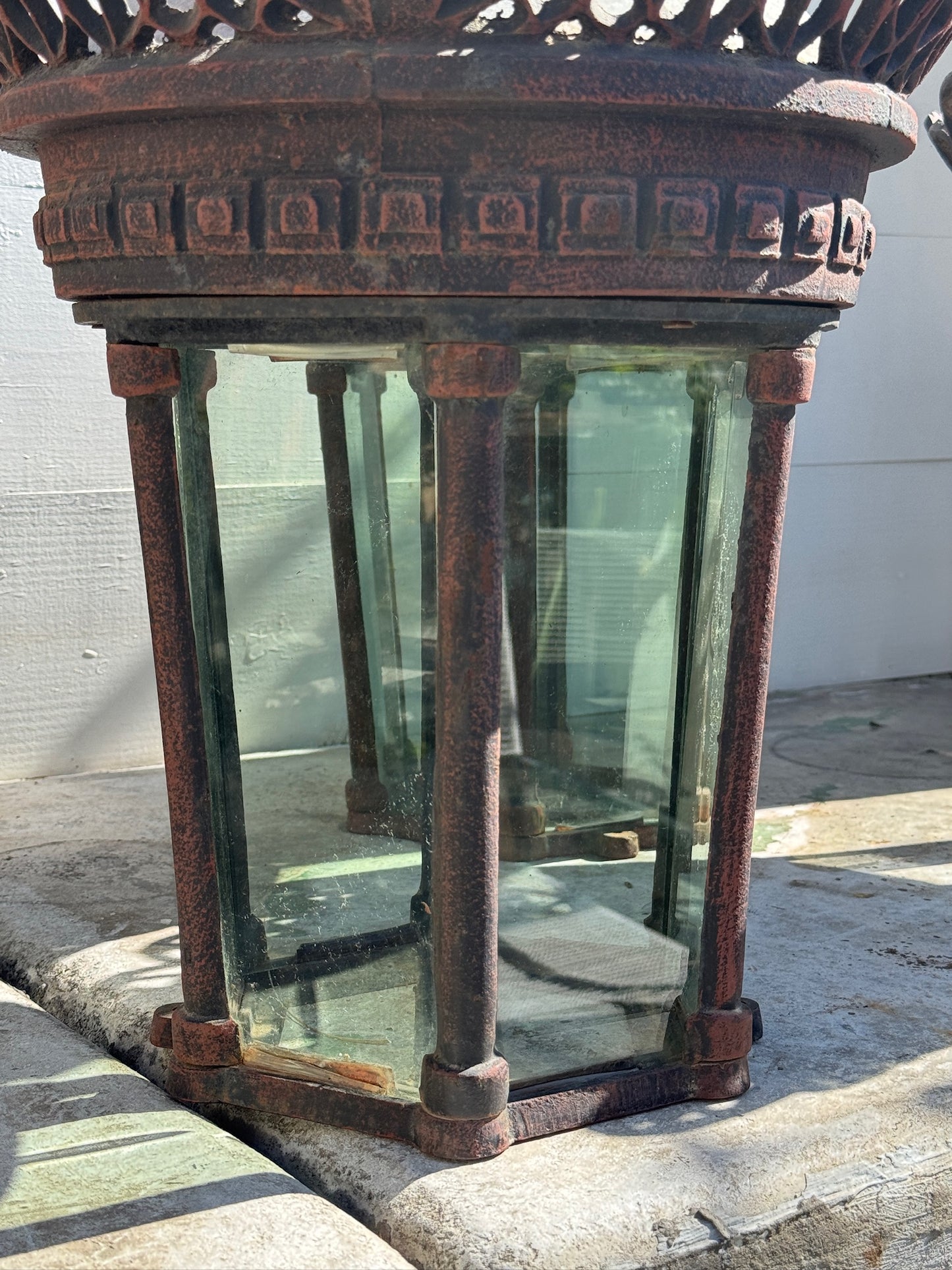 Antique Cast Metal Street Lantern Fixtures – Pallet of 11 Vintage Ornate Outdoor Lights