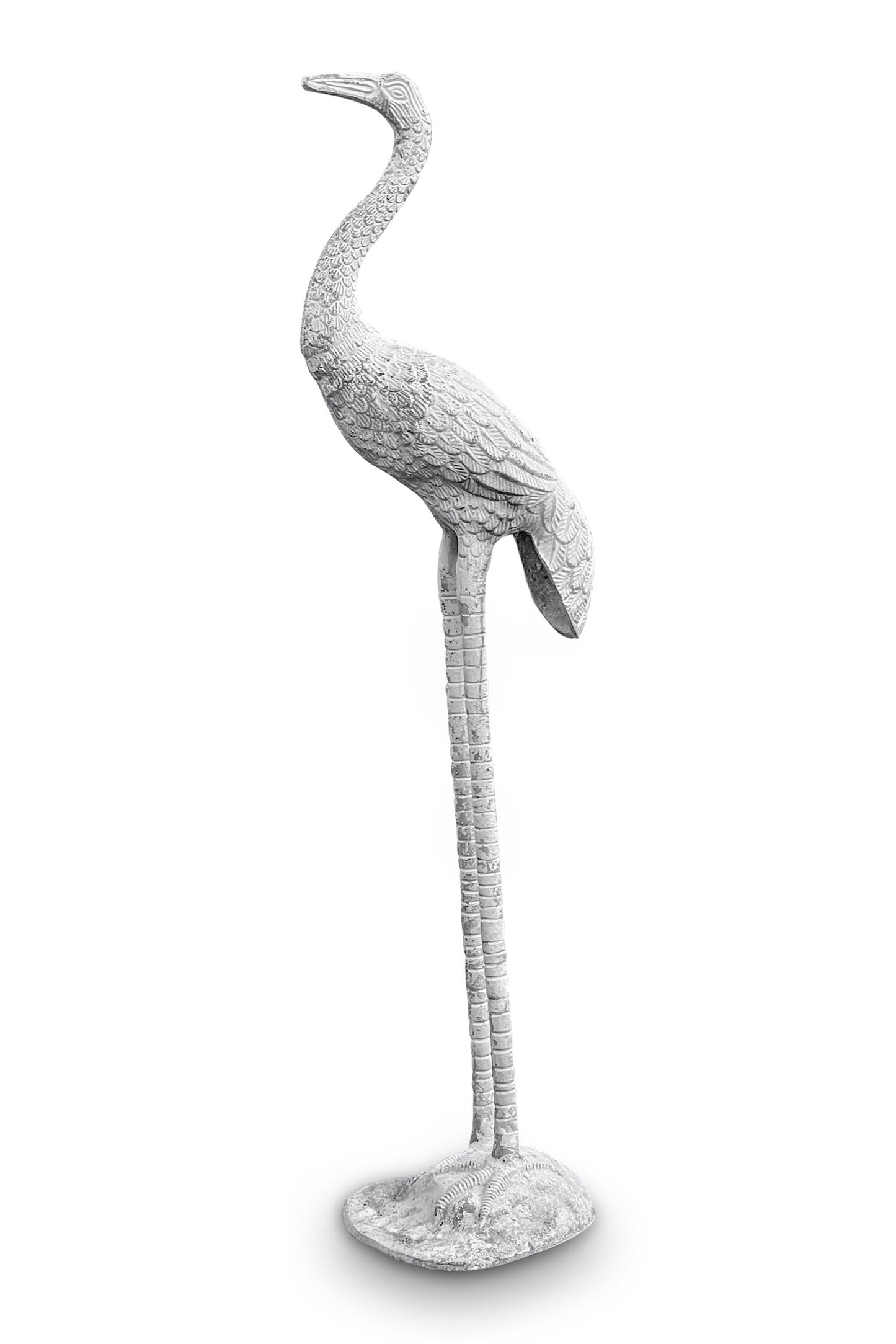 Metal Flamingo Sculpture
