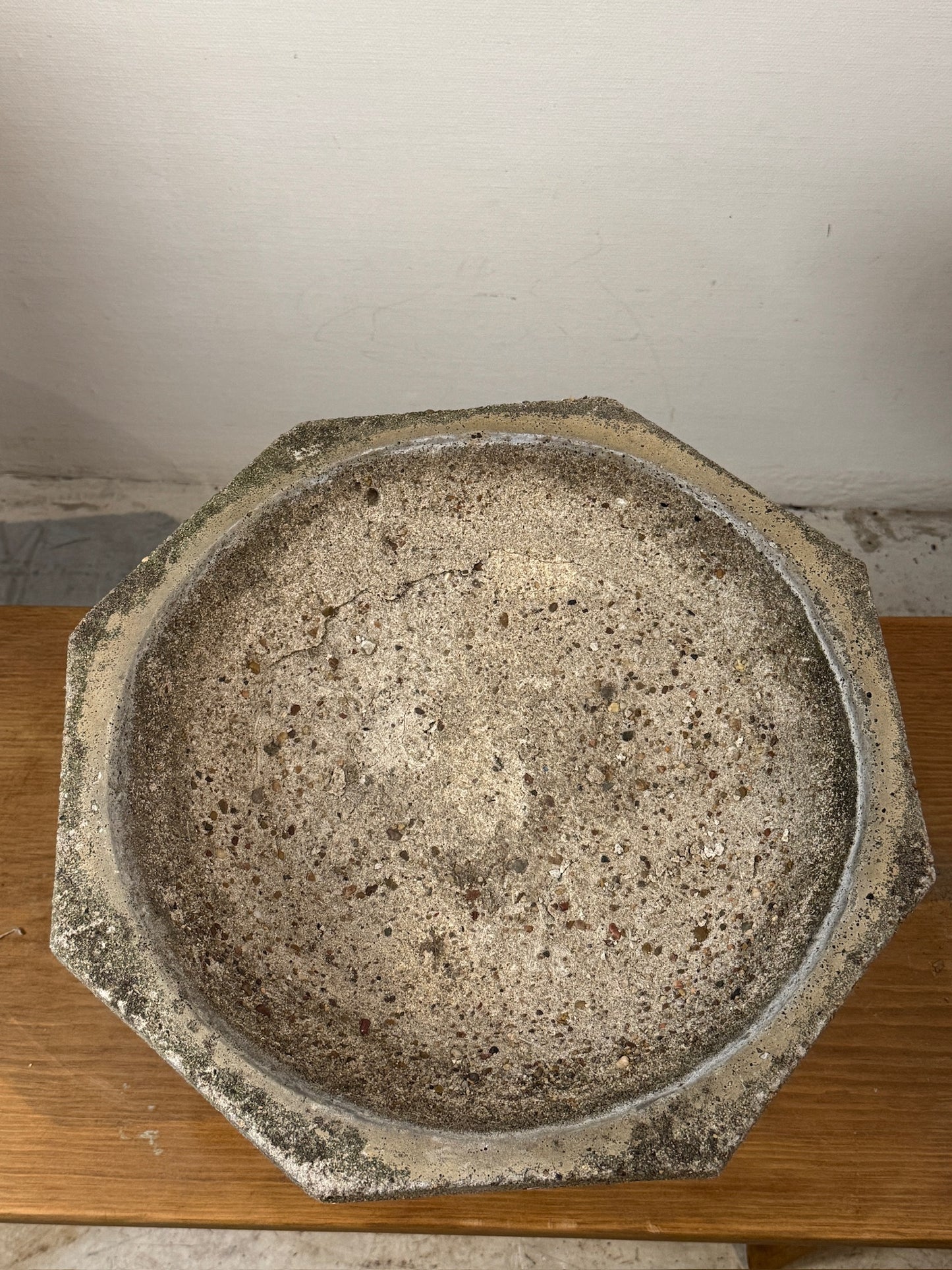 Antique Cast Stone Birdbath Garden Ornament – Circa 1920, Weathered Patina