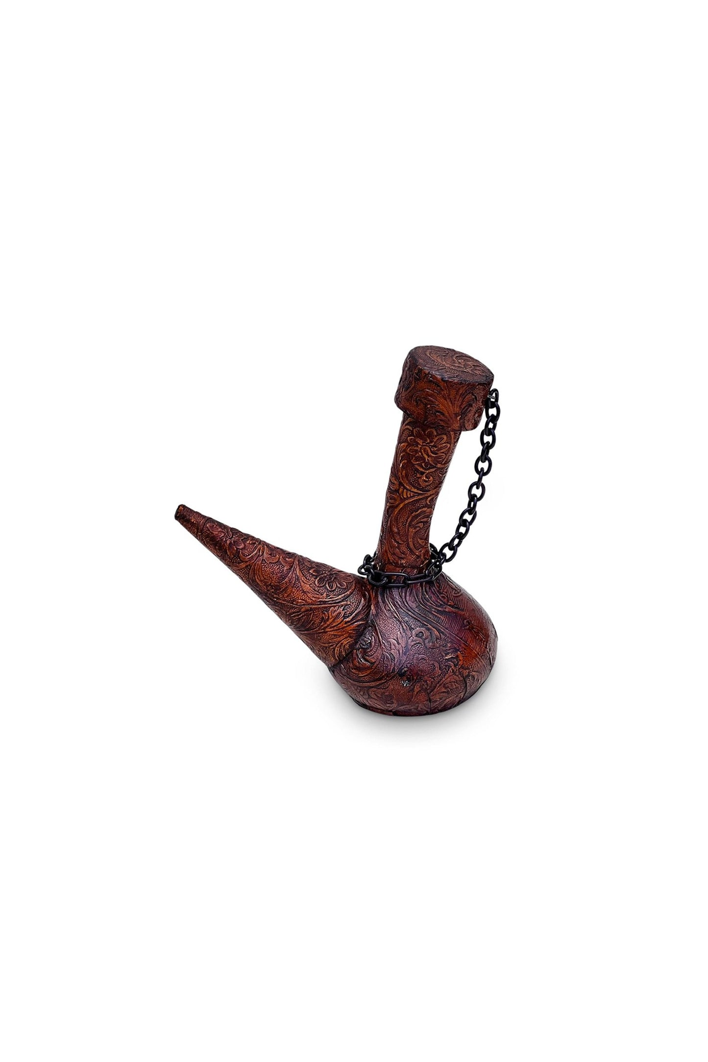 Vintage Leather Covered Wine Decanter