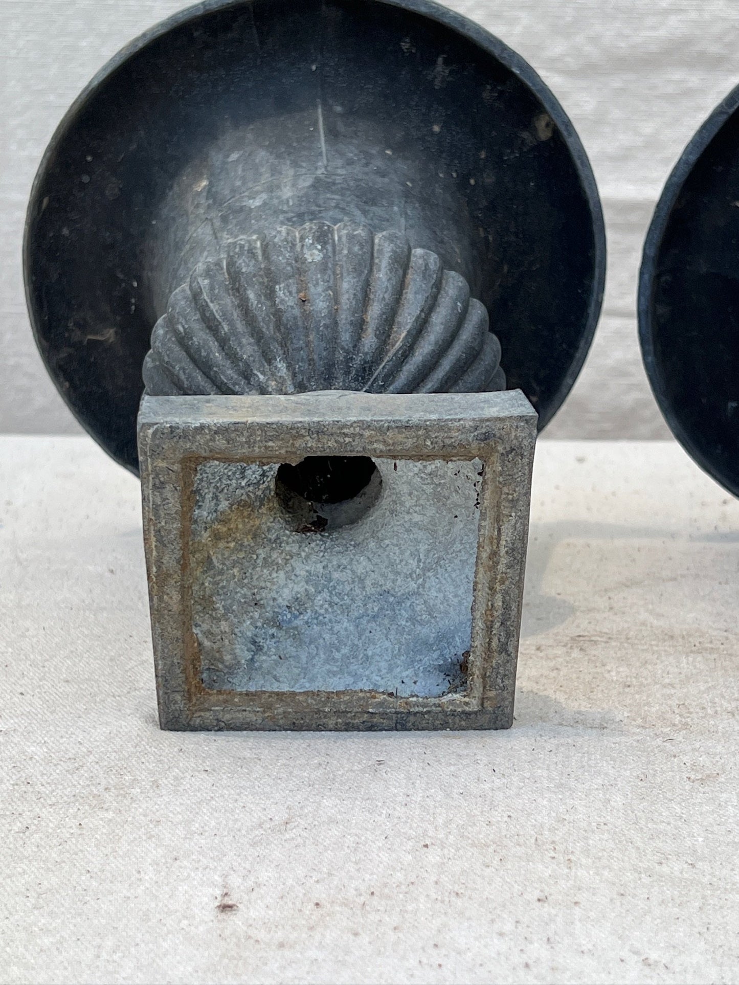 Neoclassical Cast Iron Urn Planter or Jardiniere (Set of 2)