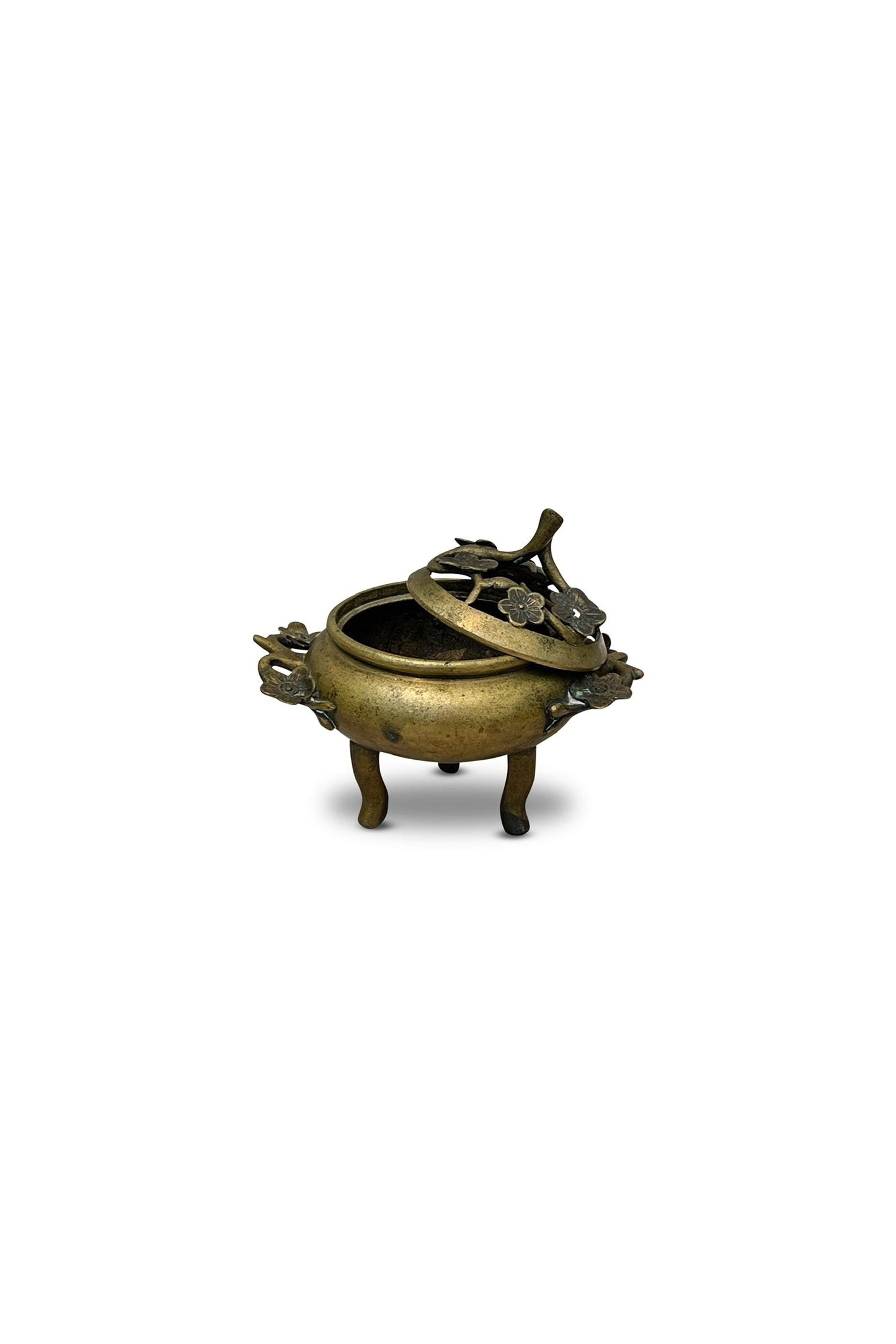 Chinese Qing Dynasty period gilt bronze incense burner
