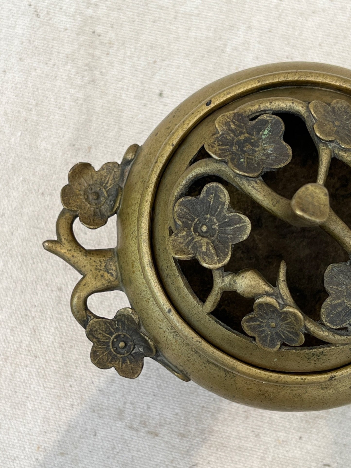 Chinese Qing Dynasty period gilt bronze incense burner
