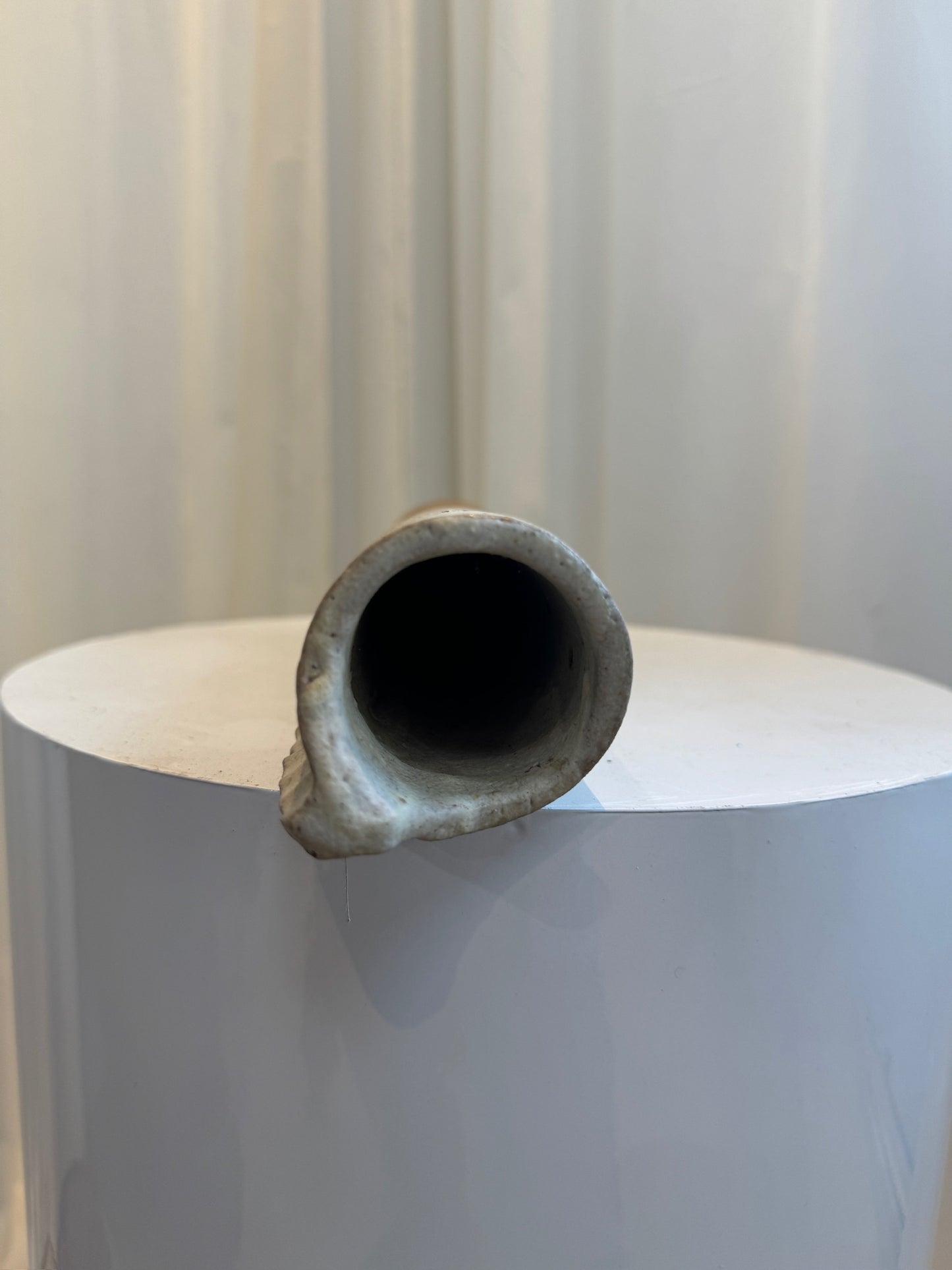 Rare 1970s Bosigo Studio Tall Pinched Pottery Vase – Lesotho, South Africa