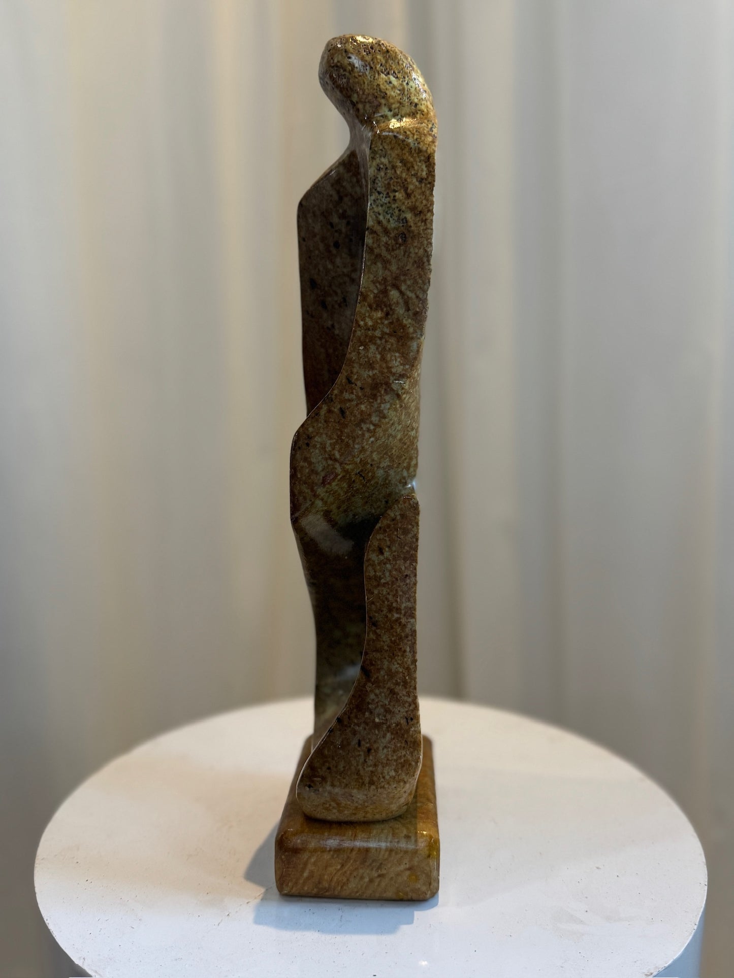 Lyra Mid-Century Modern Large Soapstone Sculpture - Signed by Marco Lyra