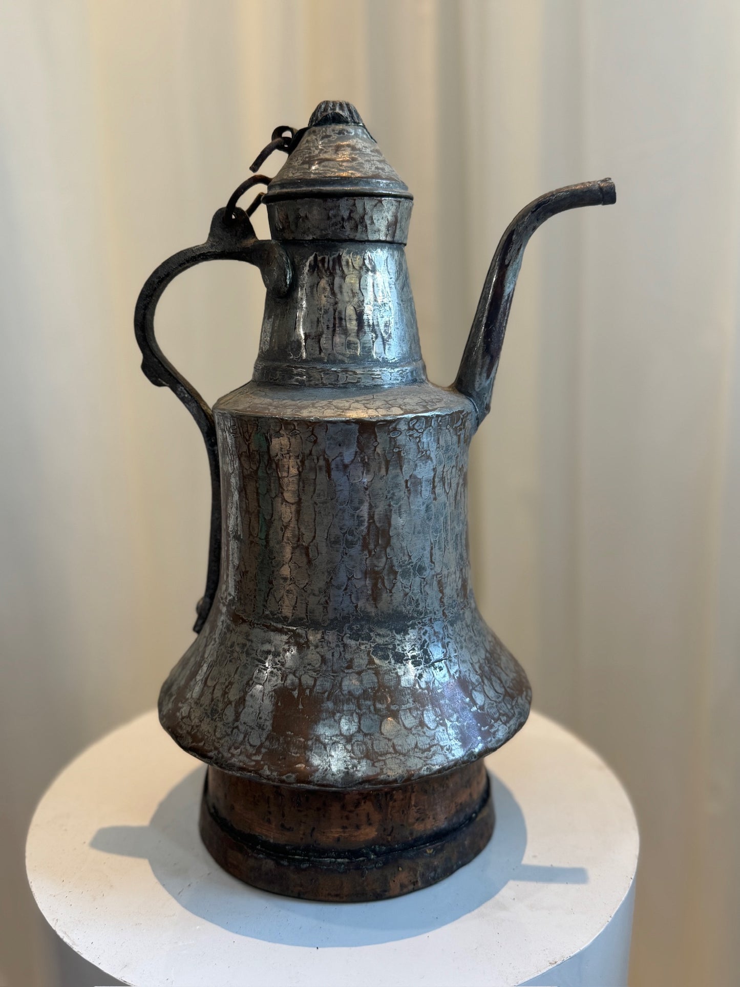 Antique Hand-Hammered Middle Eastern Dallah Coffee Pot