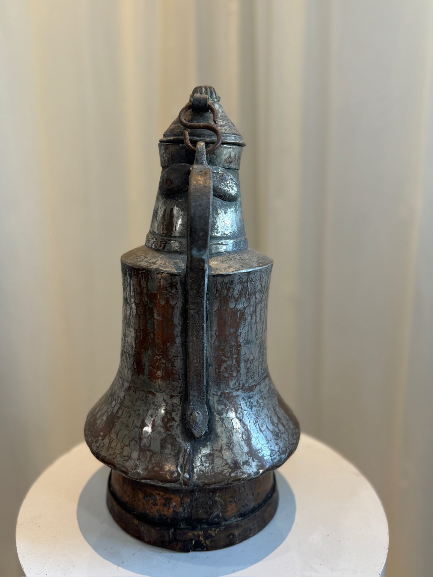 Antique Hand-Hammered Middle Eastern Dallah Coffee Pot