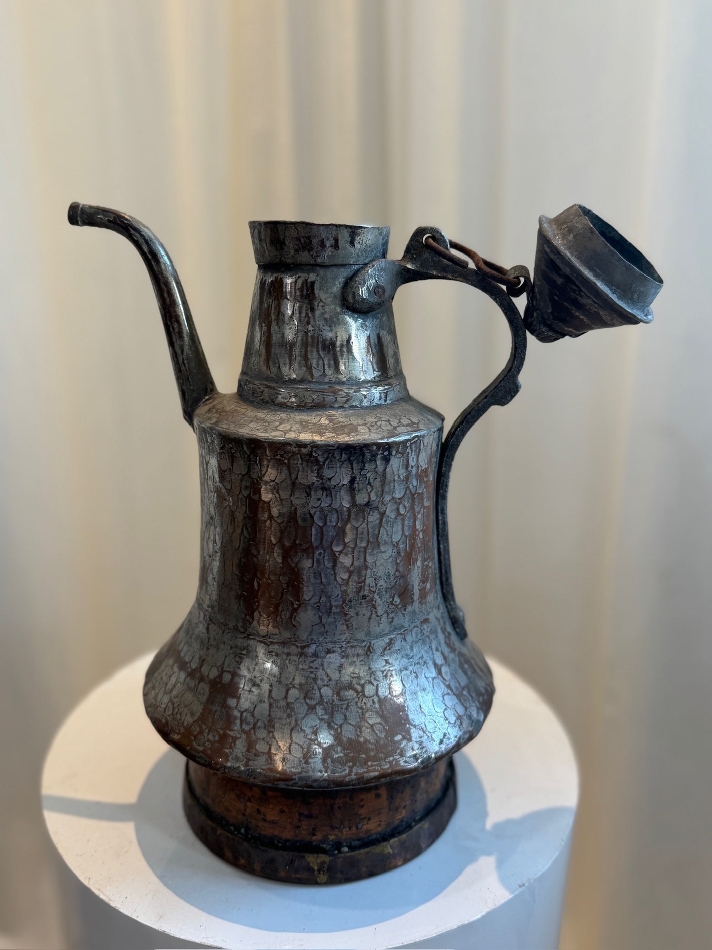 Antique Hand-Hammered Middle Eastern Dallah Coffee Pot