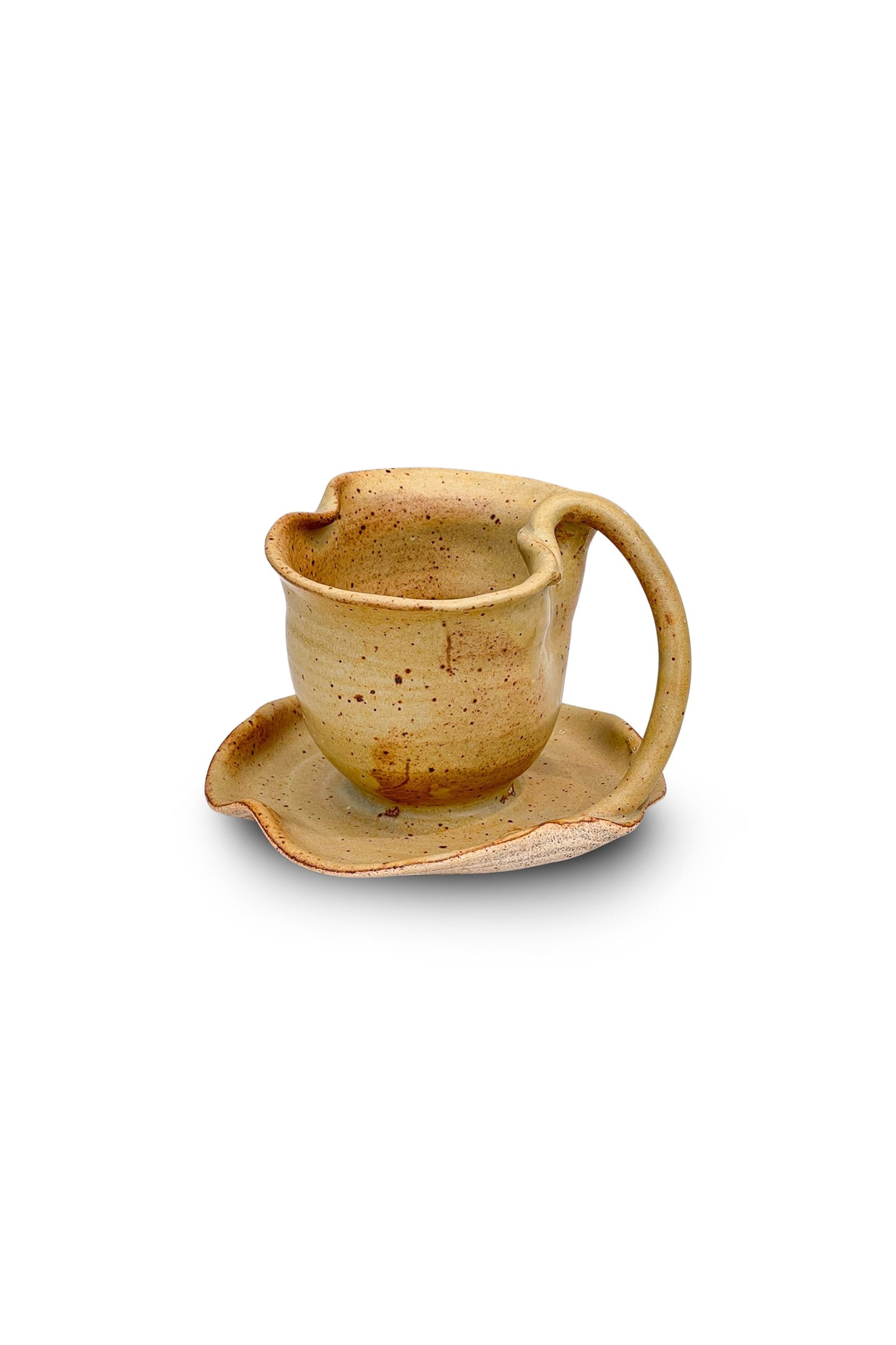 Vintage Pinched Ceramic Gravy Bowl