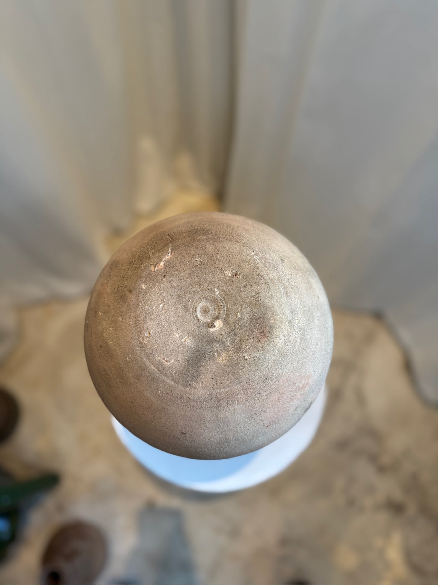 Antique Terracotta Amphora in Classical Roman Style with Aged Patina