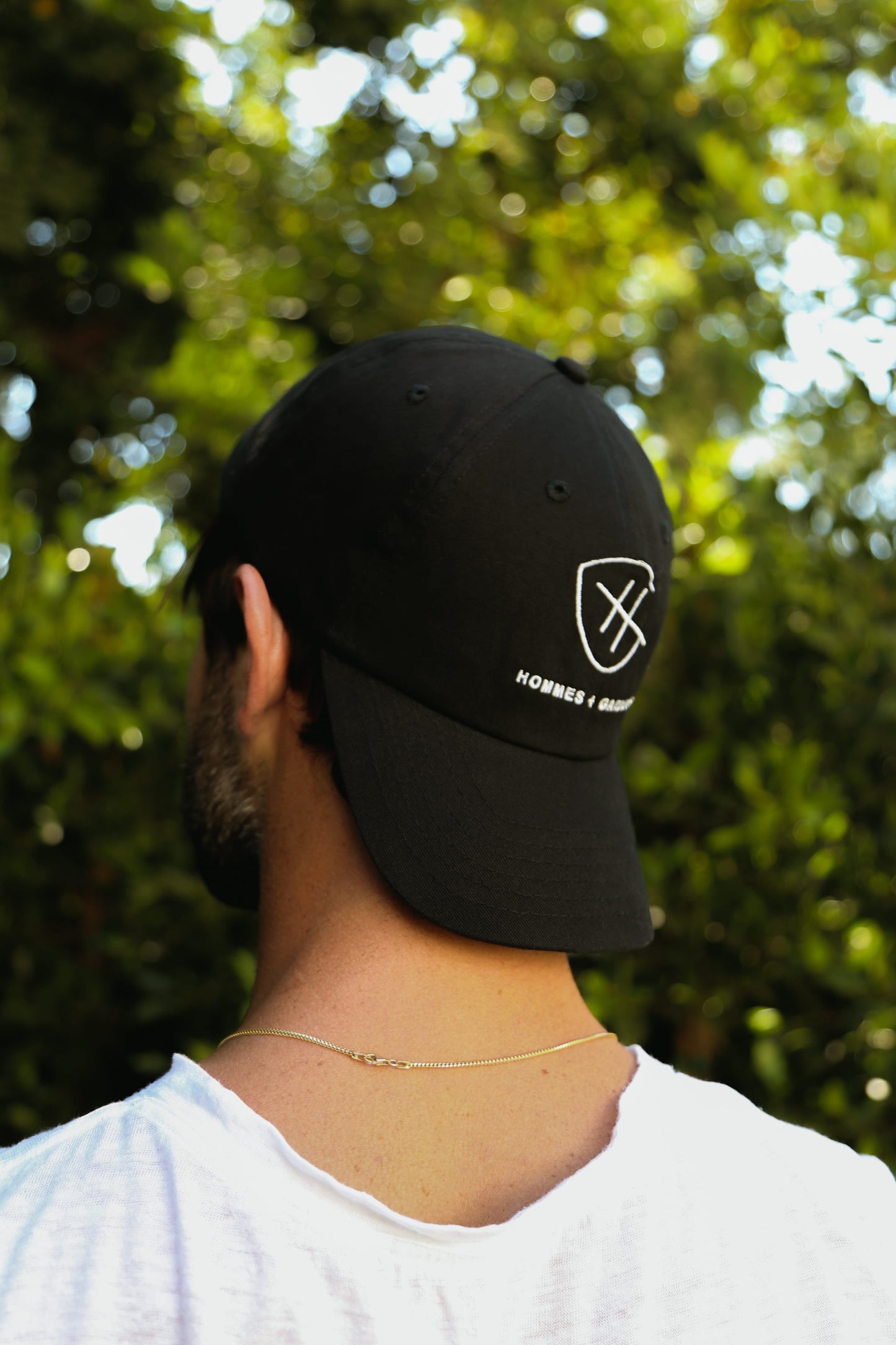 Hommes + Gardens Black Grandad Cap