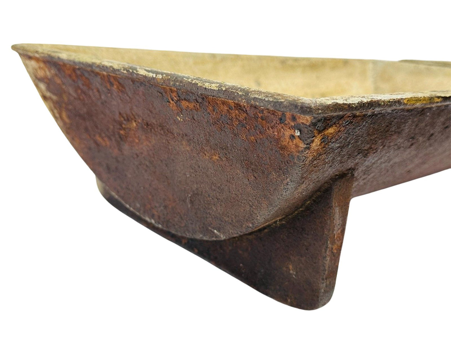 Pair of Antique Cast Iron Industrial Troughs with Firebrick Lining