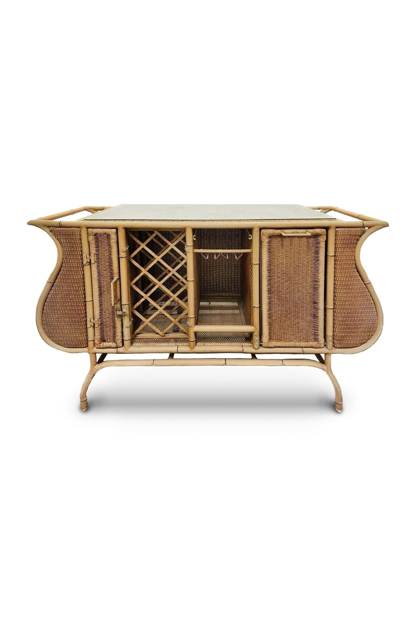 Vintage Rattan Tiki Bar