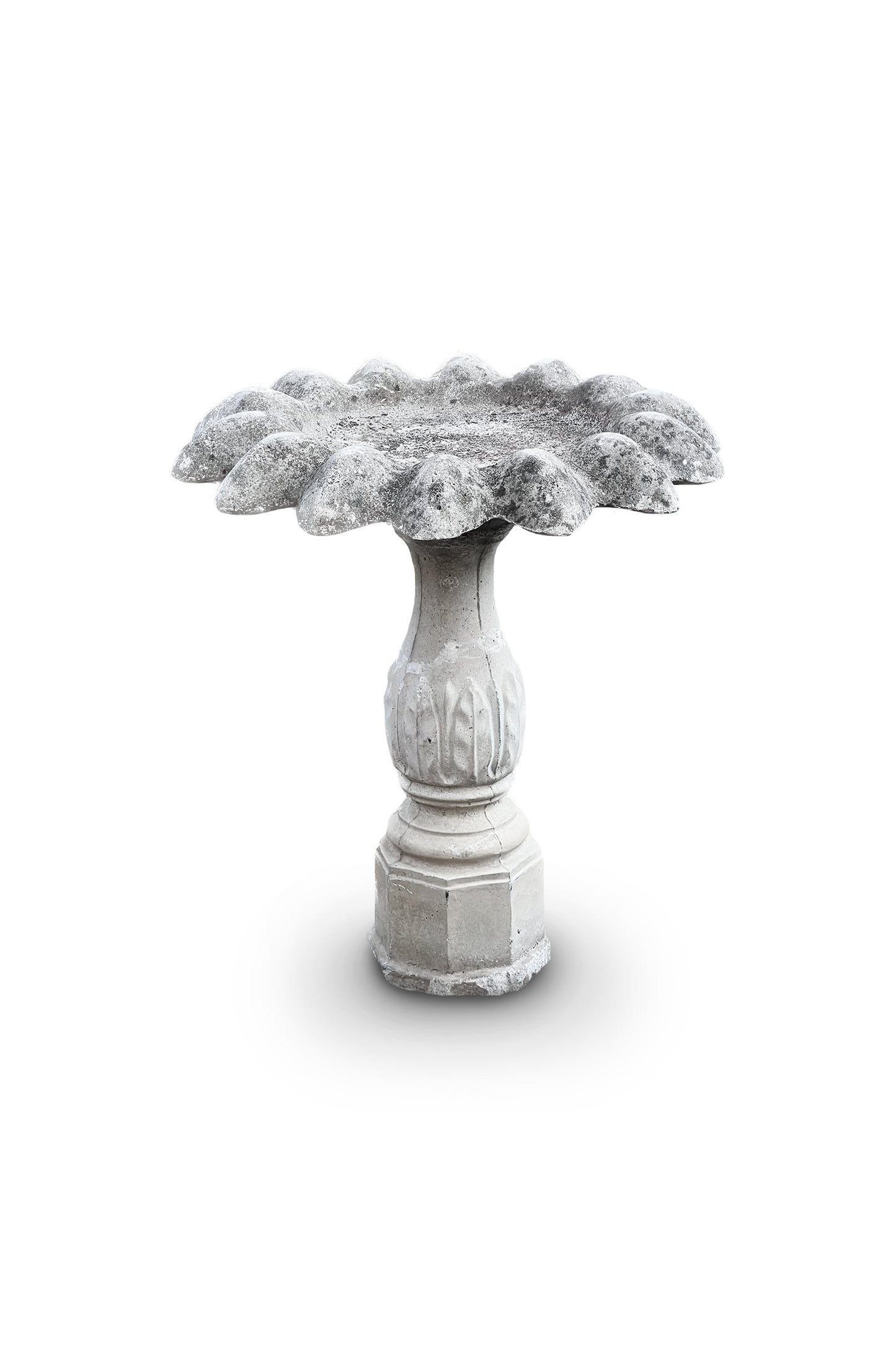 Antique Concrete Bird Bath