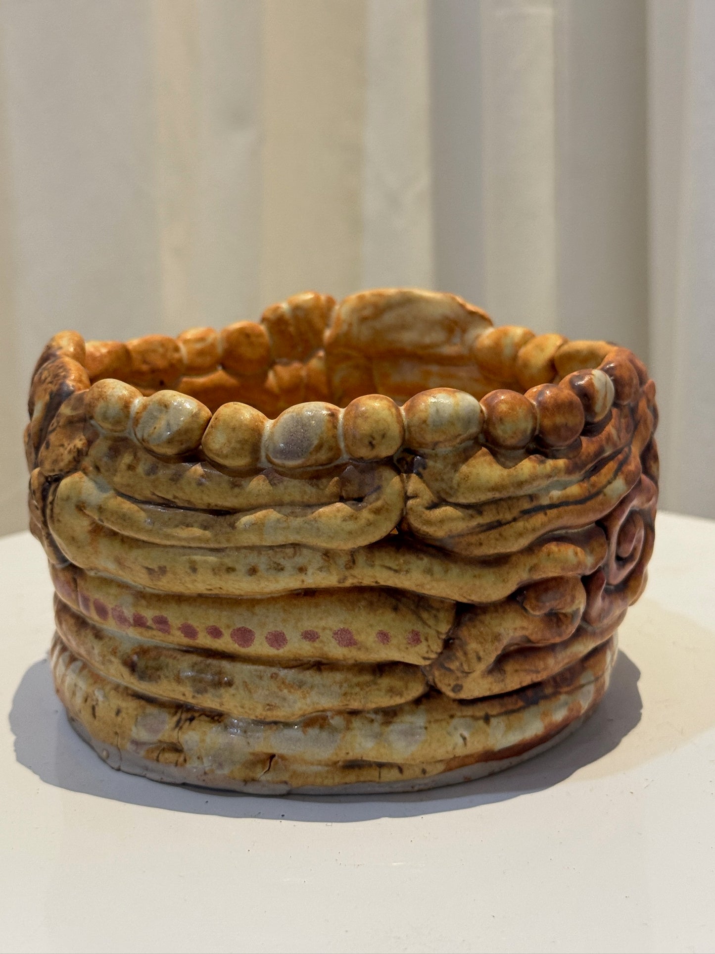 Handmade ceramic swirly coiled pottery vessel with earthy brown glaze and tactile texture, showcasing organic craftsmanship and timeless appeal — Hommes and Gardens, Vases Collection, Landscape Architect, Interior Designer, Outdoor Living, Art, Furniture, Objects, Best Gifts, Nature, Backyard, Yard, Outdoor Decorations, Home Decor, Home Design, Luxury Design.