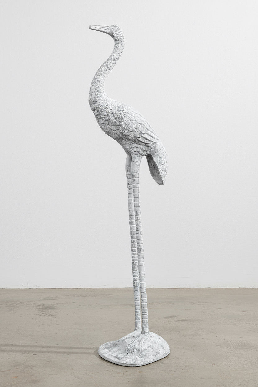 Metal flamingo sculpture, handcrafted outdoor art piece adding whimsical charm and character to garden decor — Hommes and Gardens, Garden Decor Collection, Sculptures & Statues, Outdoor Accessories, landscape design, plant design, Landscape Architect, Interior Designer, Outdoor Living, Outdoor Decorations, Home Design, Luxury Design, Art, Furniture, Objects, Best Gifts, Nature, Backyard, Yard.