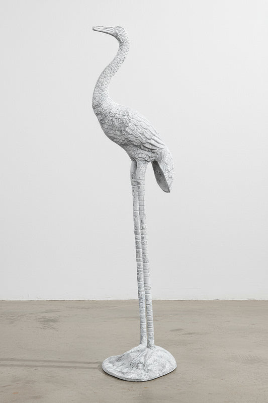Metal flamingo sculpture, handcrafted outdoor art piece adding whimsical charm and character to garden decor — Hommes and Gardens, Garden Decor Collection, Sculptures & Statues, Outdoor Accessories, landscape design, plant design, Landscape Architect, Interior Designer, Outdoor Living, Outdoor Decorations, Home Design, Luxury Design, Art, Furniture, Objects, Best Gifts, Nature, Backyard, Yard.