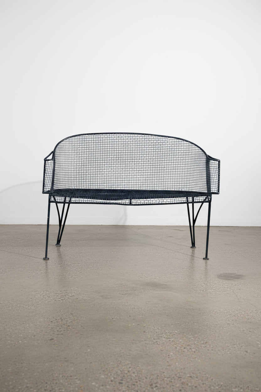 Mid-century modern Russell Woodard Sculptura patio sofa from the 1950s, a rare early production outdoor furniture piece with sculptural wire design — Hommes and Gardens, Furniture Collection, Home Decor, Outdoor Decorations, Landscape Architect, Interior Designer, Outdoor Living, Home Design, Luxury Design, Art, Furniture, Objects, Best Gifts, Nature, Backyard, Yard.
