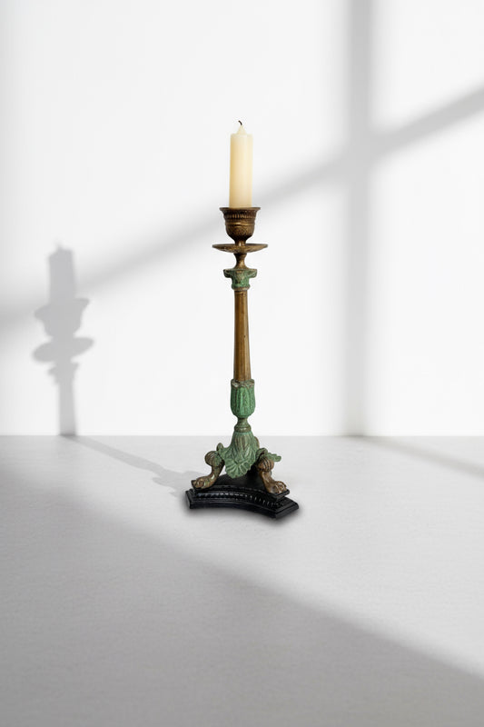Midcentury Italian brass and bronze candlesticks with claw feet, vintage handcrafted pair showcasing elegant design — Hommes and Gardens, Candles Collection, Home Decor, Candle Holders, landscape design, plant design, Landscape Architect, Interior Designer, Outdoor Living, Outdoor Decorations, Home Design, Luxury Design, Art, Furniture, Objects, Best Gifts, Nature, Backyard, Yard.
