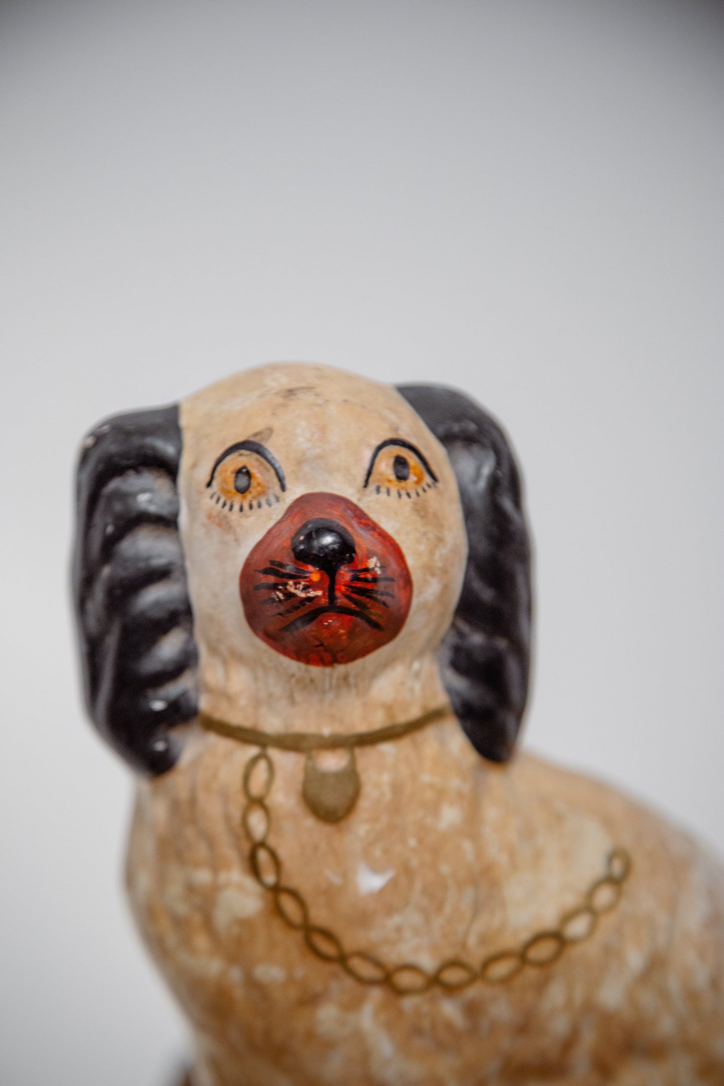 Victorian Staffordshire dog figurines pair hand-painted with rich copper lustre and lifelike features, rare 19th-century collectibles — Hommes and Gardens, Home Decor Collection, Figurines, Antique Pottery, Staffordshire Art, Victorian Decor, Collectible English Ceramics, Classic Home Styling.