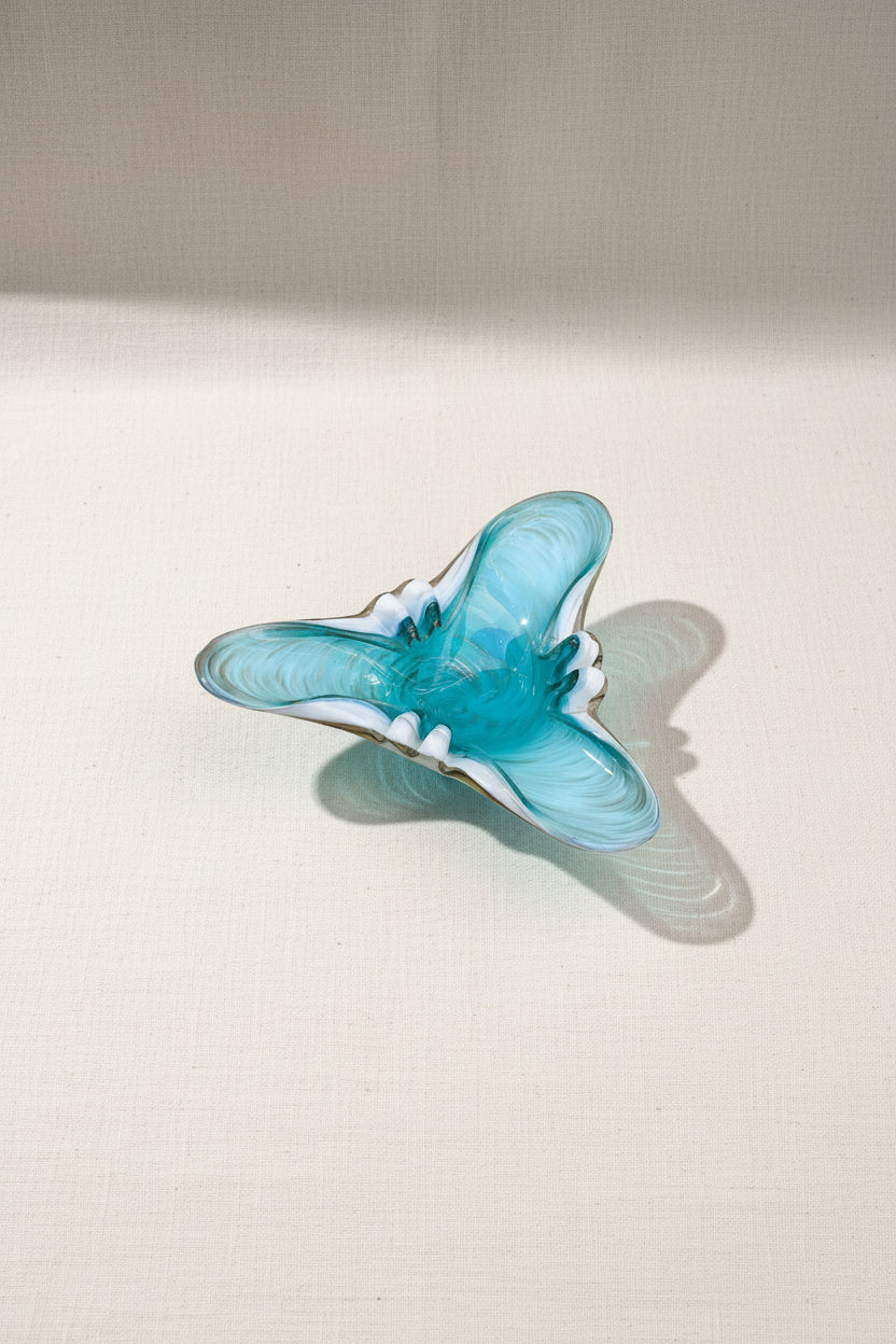 Vintage Fratelli Toso Murano glass butterfly ashtray or bowl in turquoise blown glass, exquisite Italian decorative object — Hommes and Gardens, Home Decor Collection, Decorative Objects, Gifts & Merch, landscape design, plant design, Landscape Architect, Interior Designer, Outdoor Living, Outdoor Decorations, Home Design, Luxury Design, Art, Furniture, Objects, Best Gifts, Nature, Backyard, Yard.
