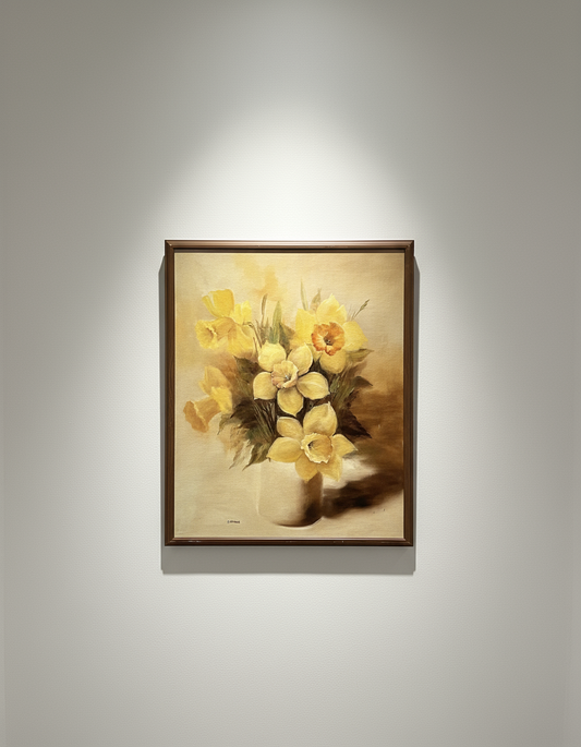 Vintage signed floral still life painting with vibrant blossoms and textured brushwork, classic decorative wall art for timeless interiors — Hommes and Gardens, Objects Collection, Wallscape, Art, Paintings, landscape design, plant design, Landscape Architect, Interior Designer, Outdoor Living, Outdoor Decorations, Home Design, Luxury Design, Art, Furniture, Objects, Best Gifts, Nature, Backyard, Yard.